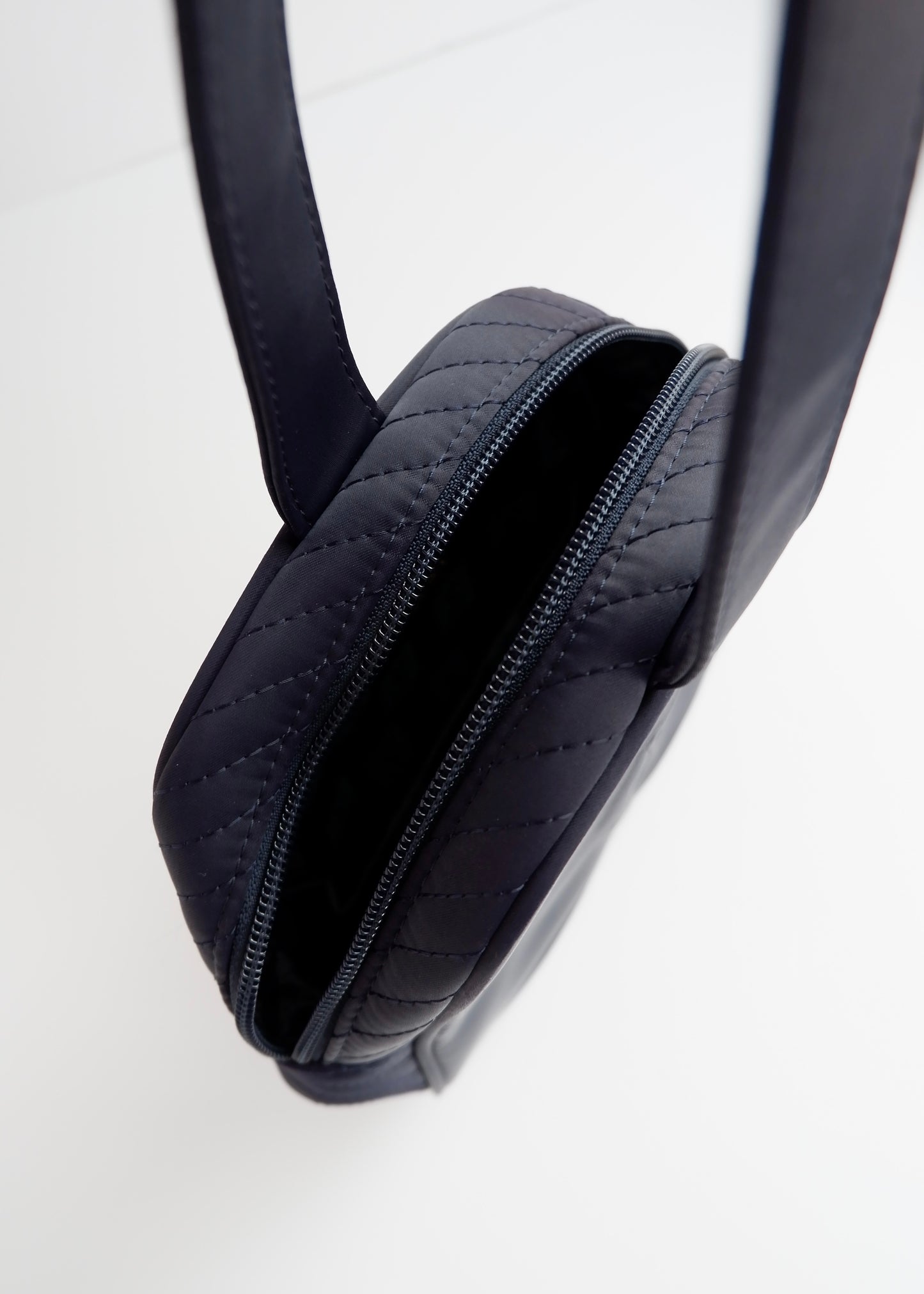 Authentic Preowned Vintage YSL Navy Nylon Wristlet Pouch