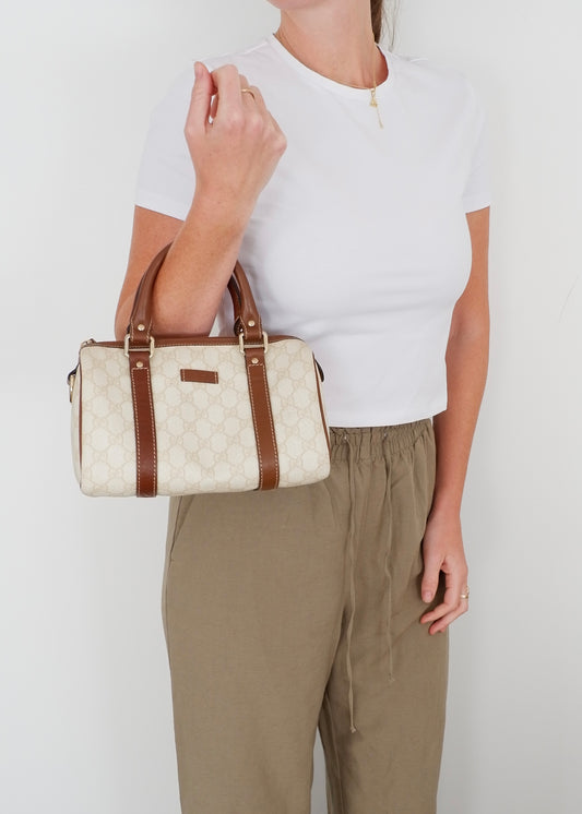 Authentic Preowned Gucci Brown GG Supreme Joy Handbag