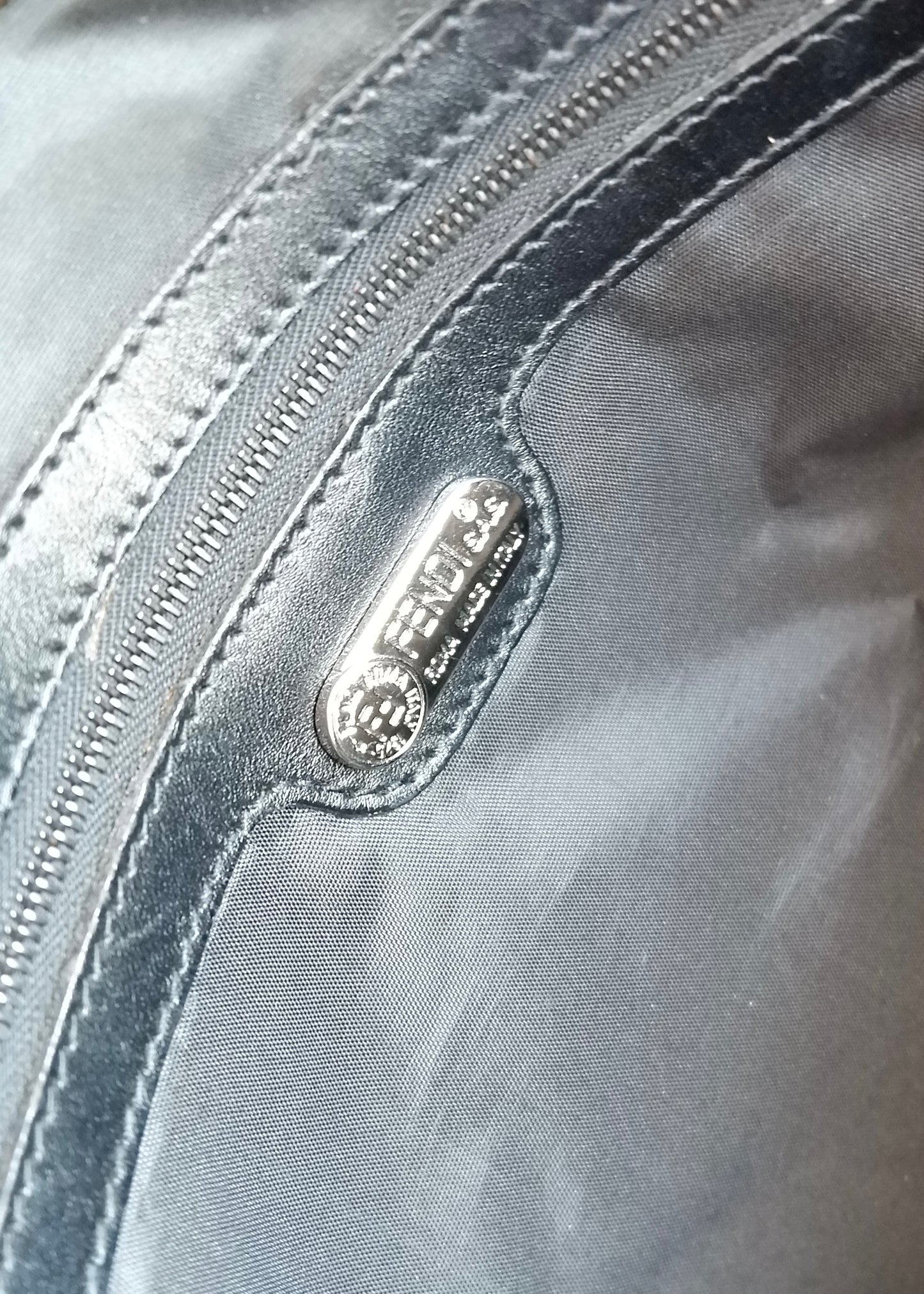 Authentic Preowned Fendi Black Nylon FF Tote Bag