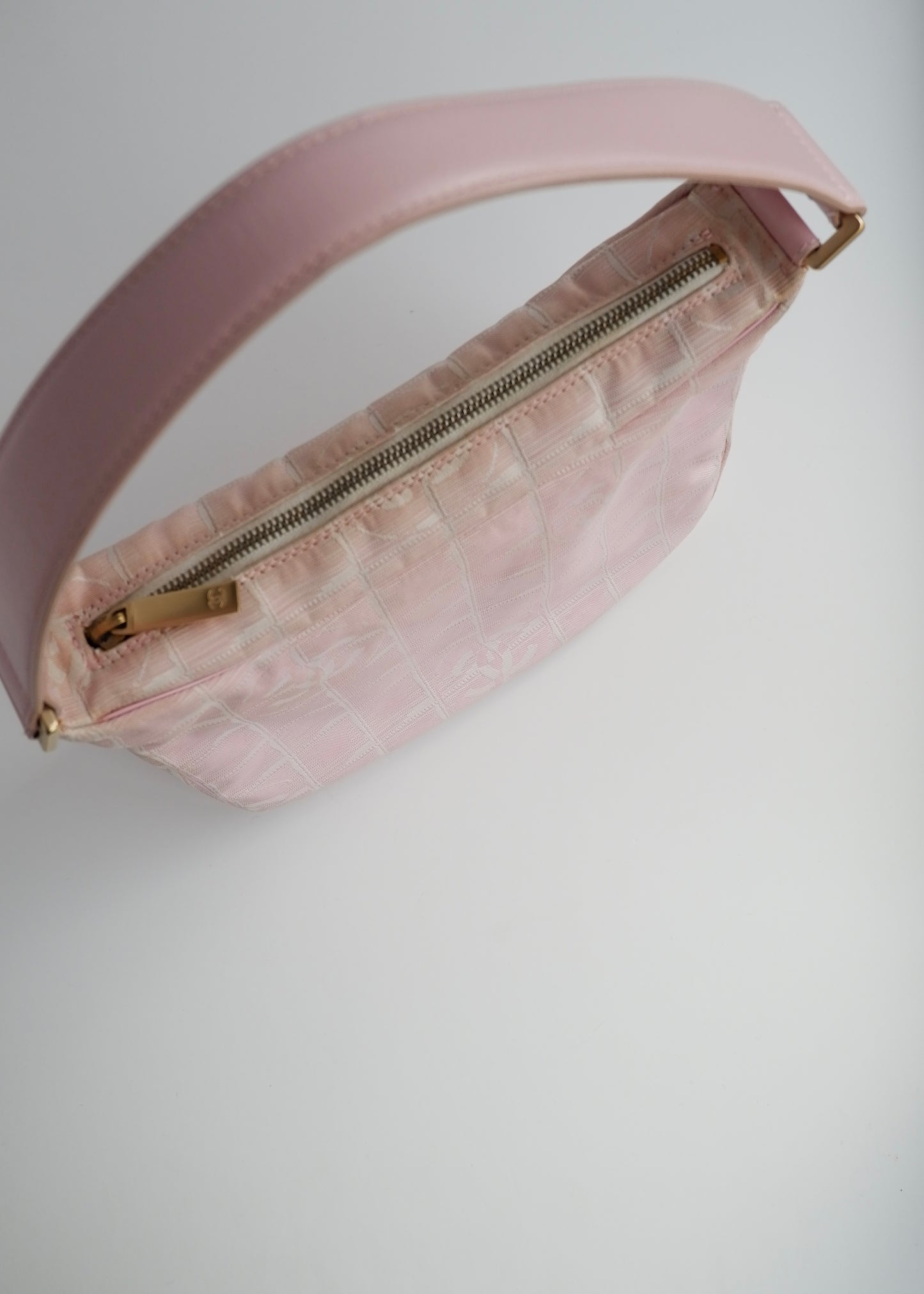 Authentic Preowned Chanel Pink Travel Line Shoulder Bag