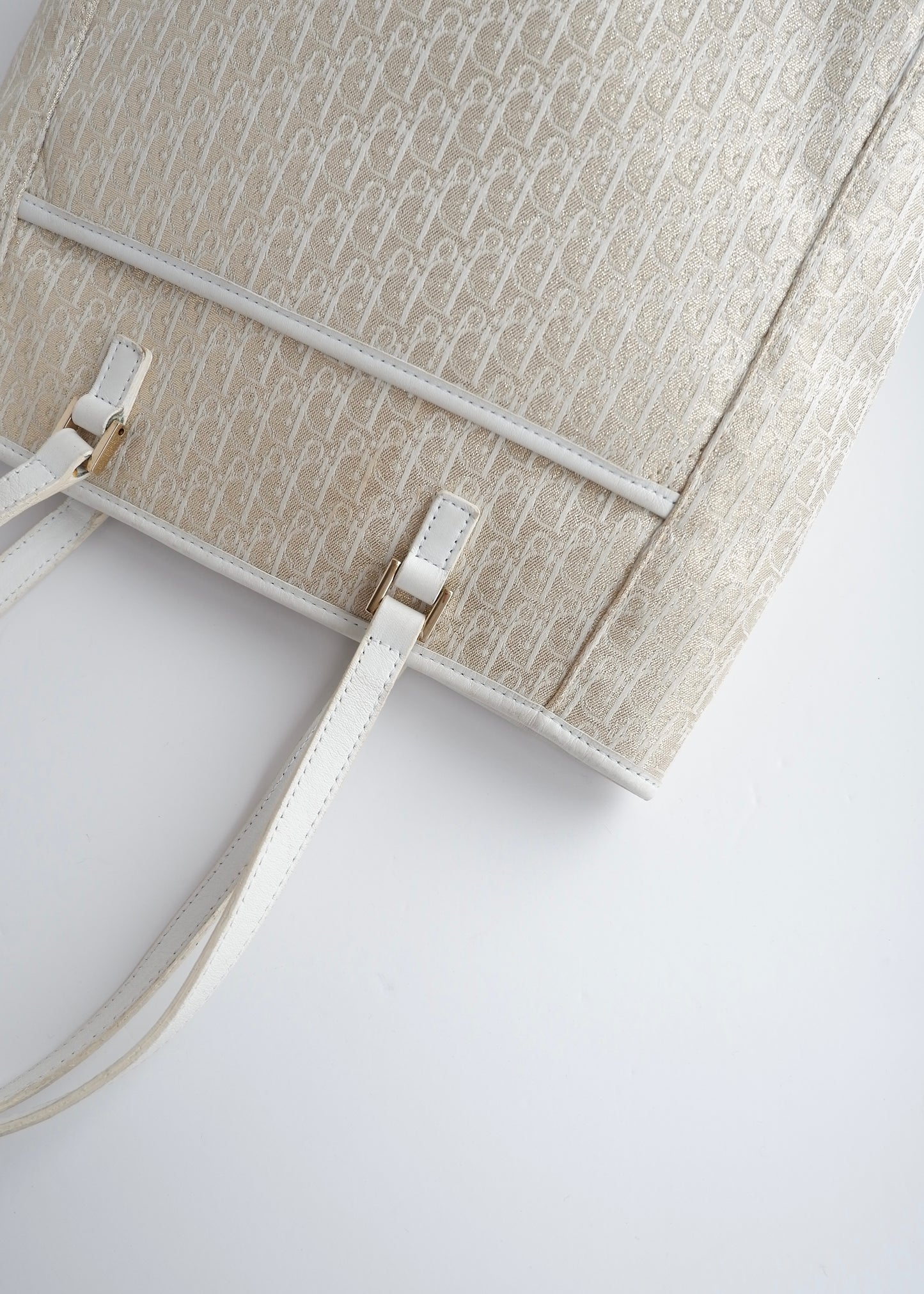 Authentic Preowned Dior Champagne Sparkle Trotter Tote Bag