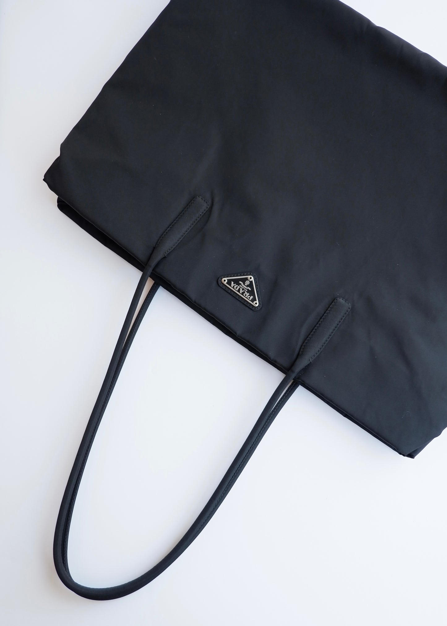 Authentic Preowned Prada Black Nylon Thin Strap Tote Bag