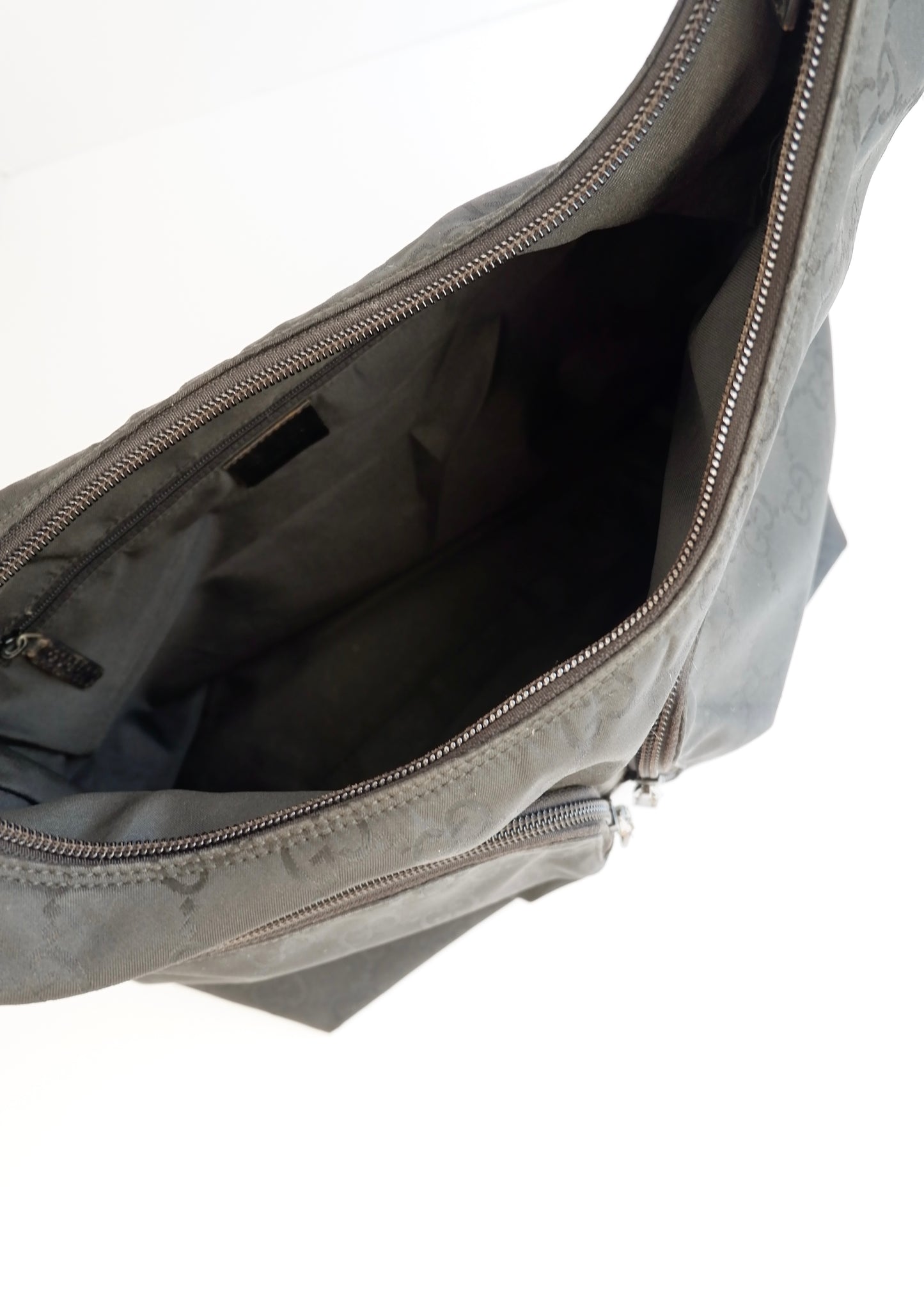 Authentic Preowned Gucci Black GG Canvas Shoulder Bag