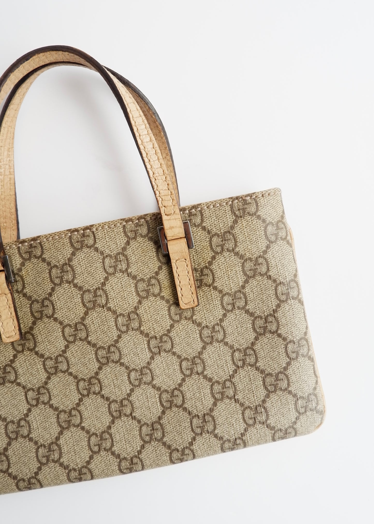 Authentic Preowned Gucci Beige GG Canvas Mini Handbag