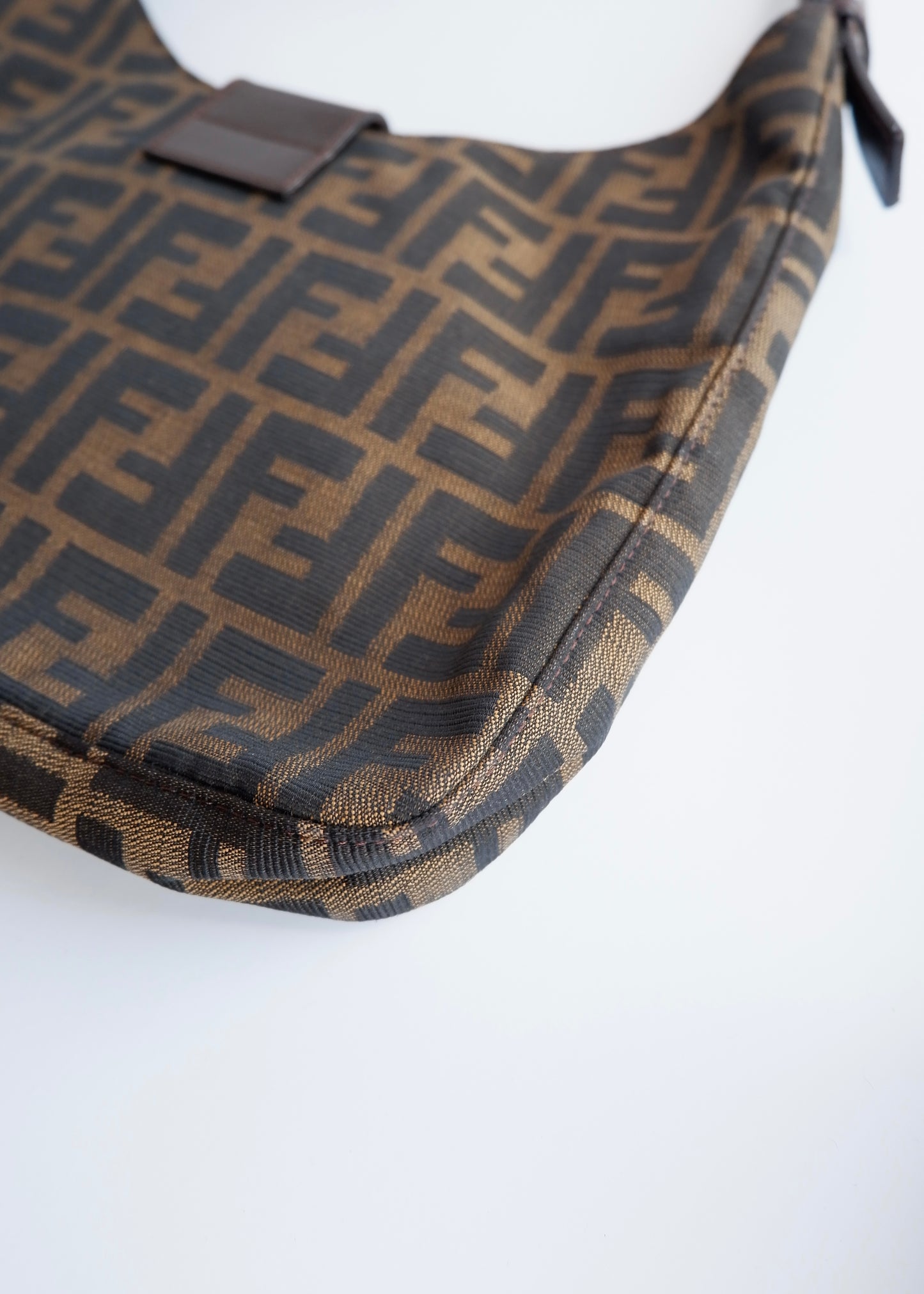 Authentic Preowned Fendi Brown Zucca Shoulder Bag
