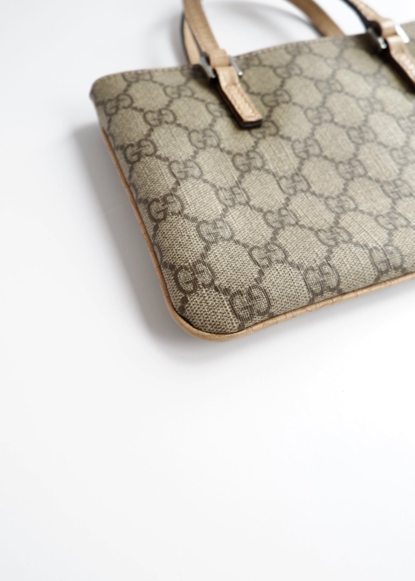 Authentic Preowned Gucci Beige GG Canvas Mini Handbag