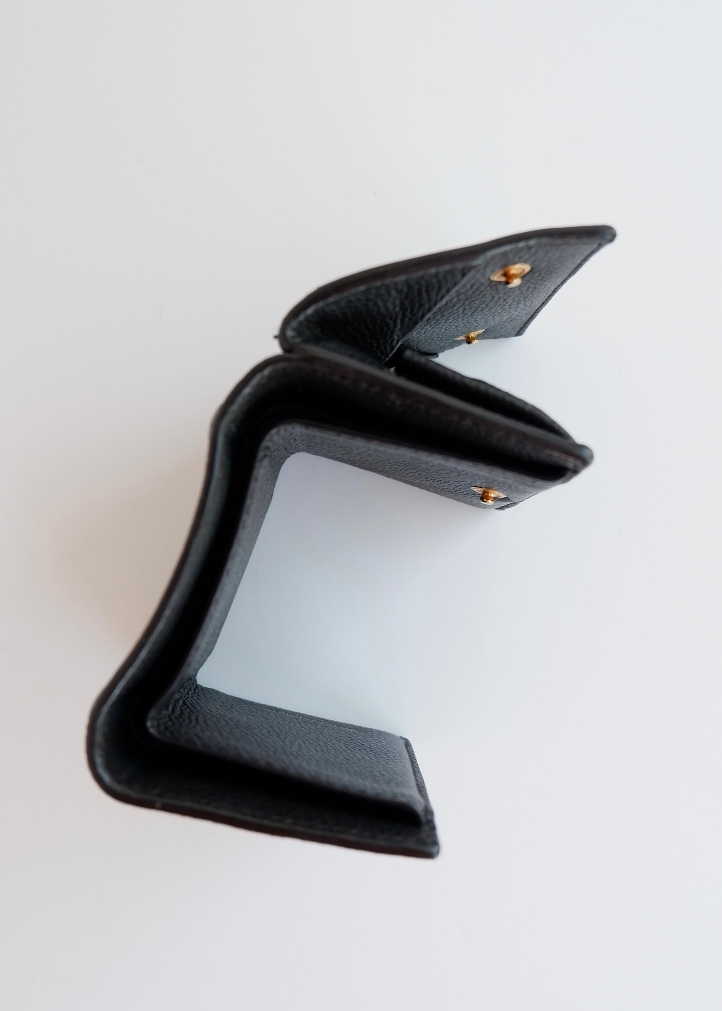 Authentic Preowned YSL Dark Grey Leather Bi-Fold Wallet