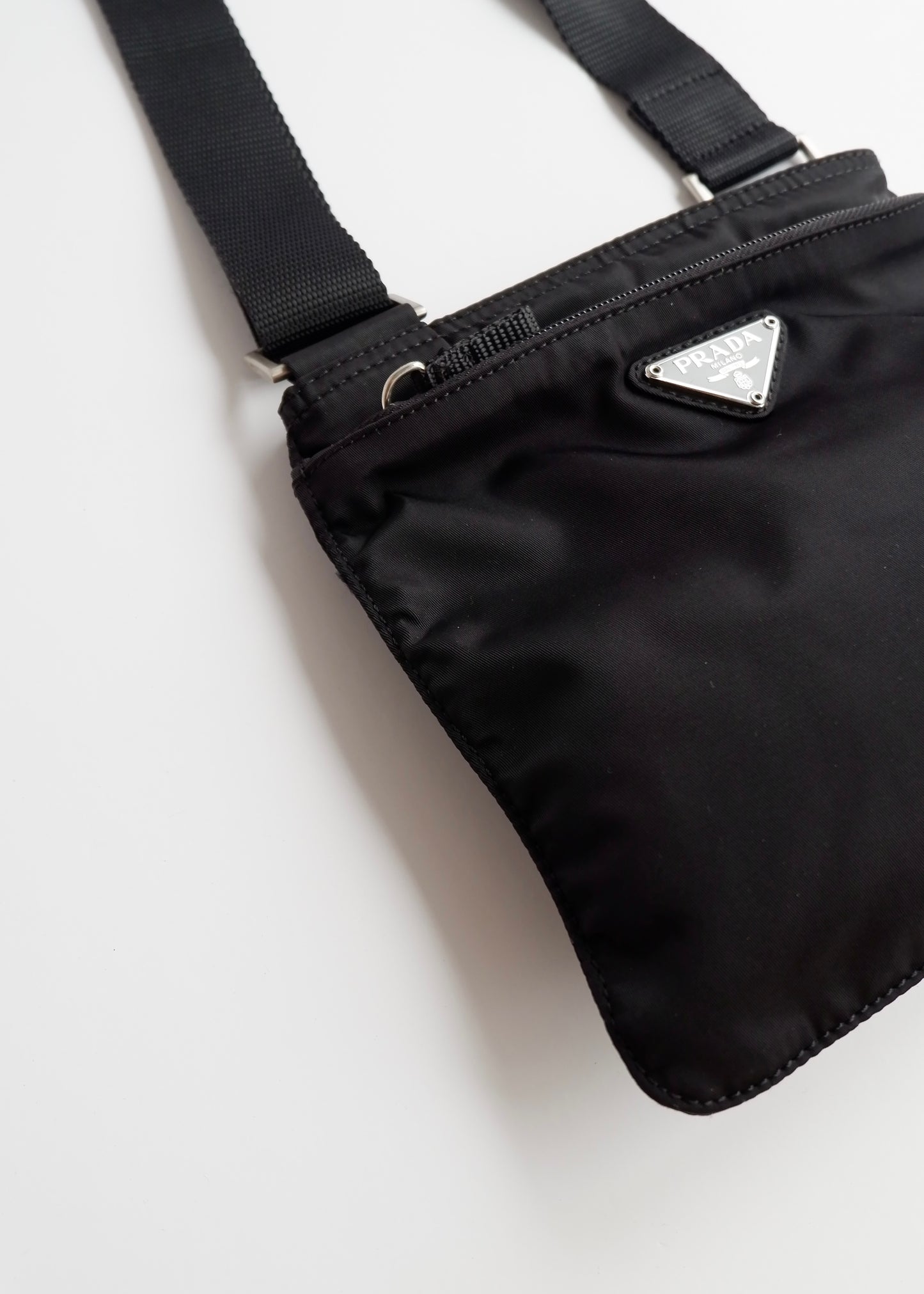 Authentic Preowned Prada Black Nylon Crossbody