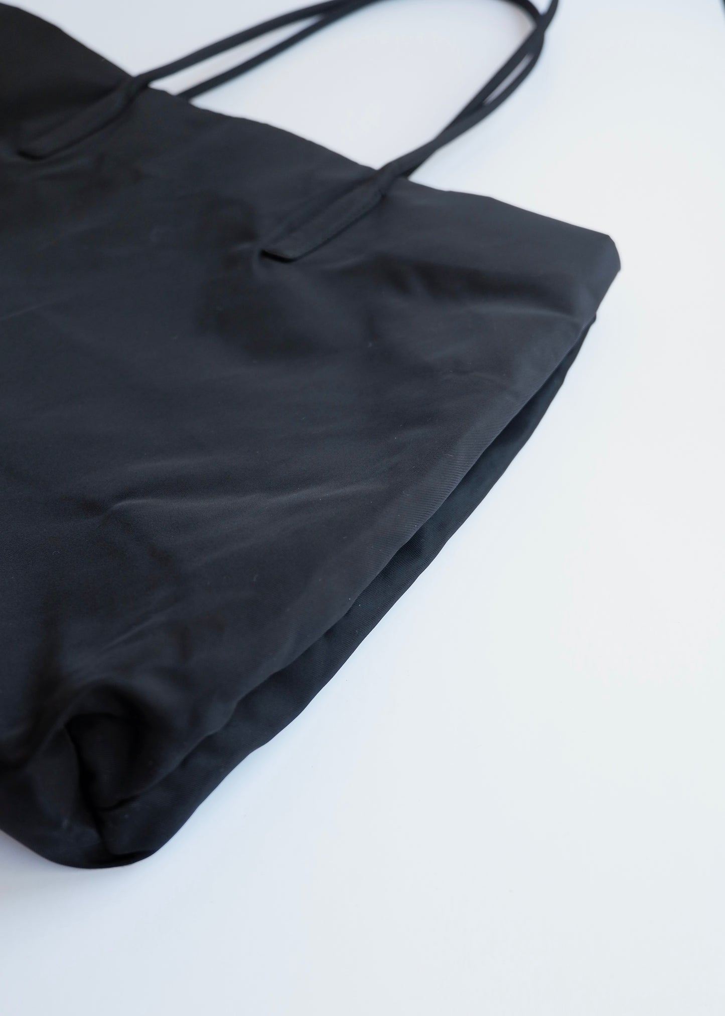 Authentic Preowned Prada Black Nylon Thin Strap Tote Bag