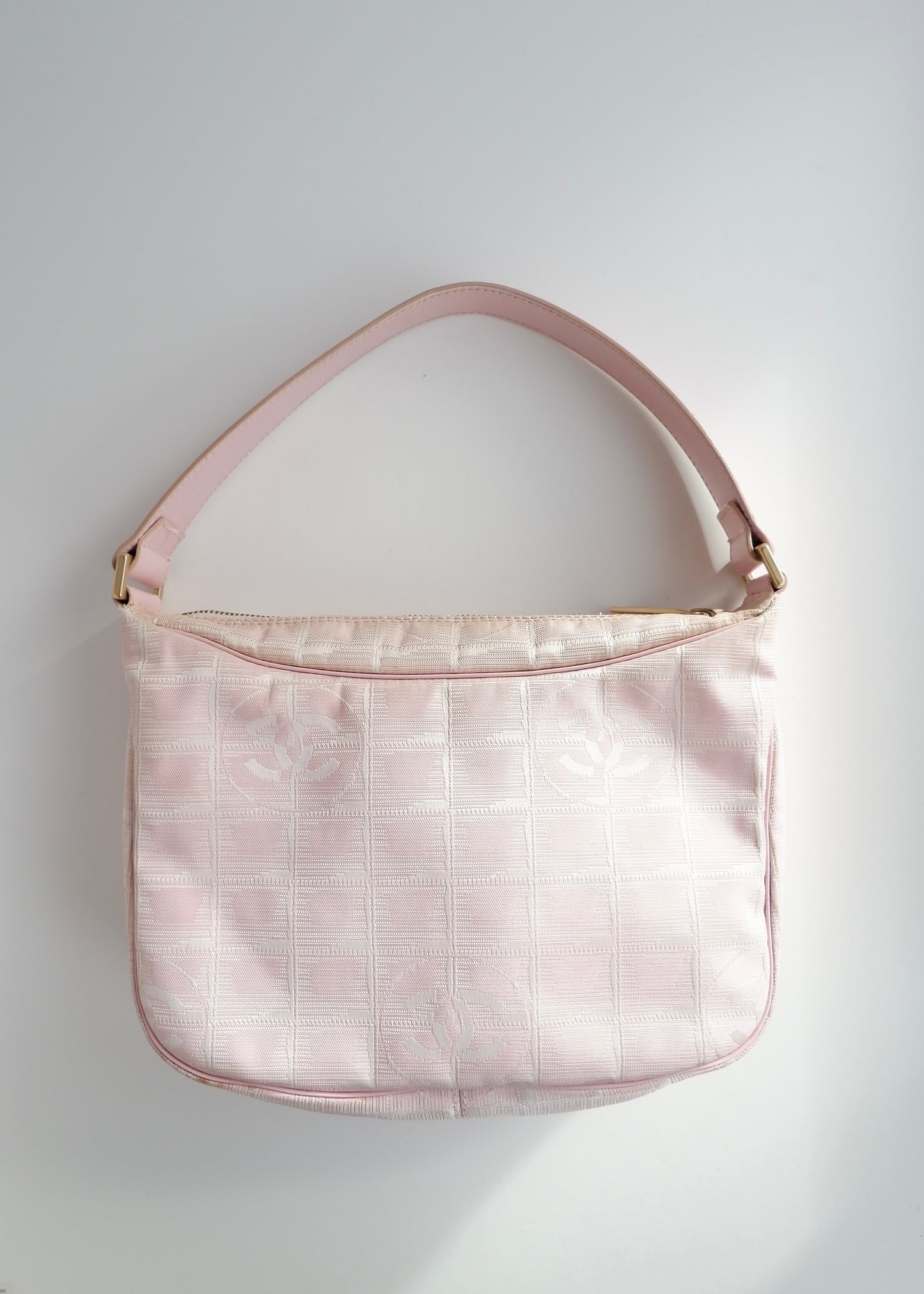 Authentic Preowned Chanel Pink Travel Line Shoulder Bag