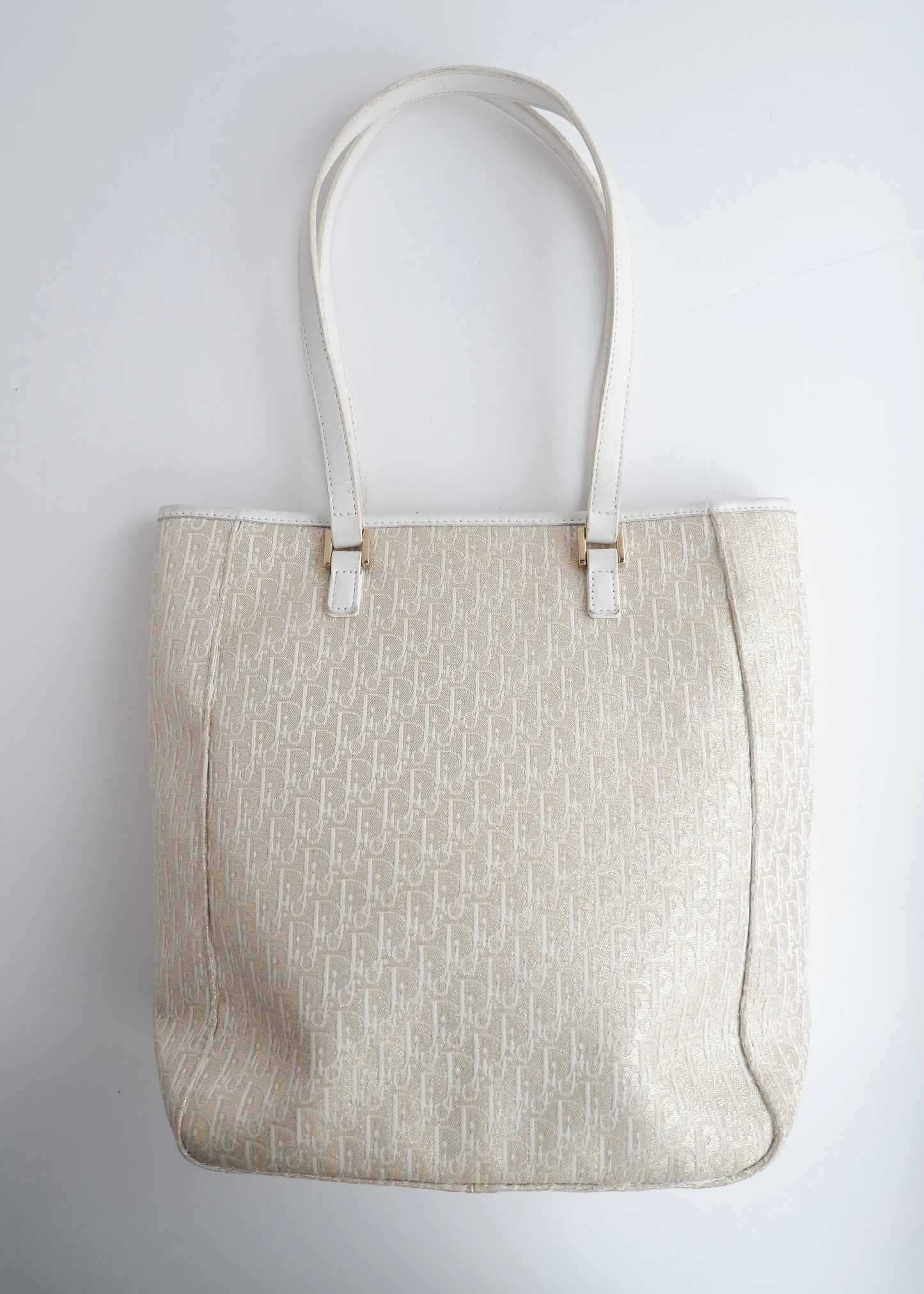 Authentic Preowned Dior Champagne Sparkle Trotter Tote Bag