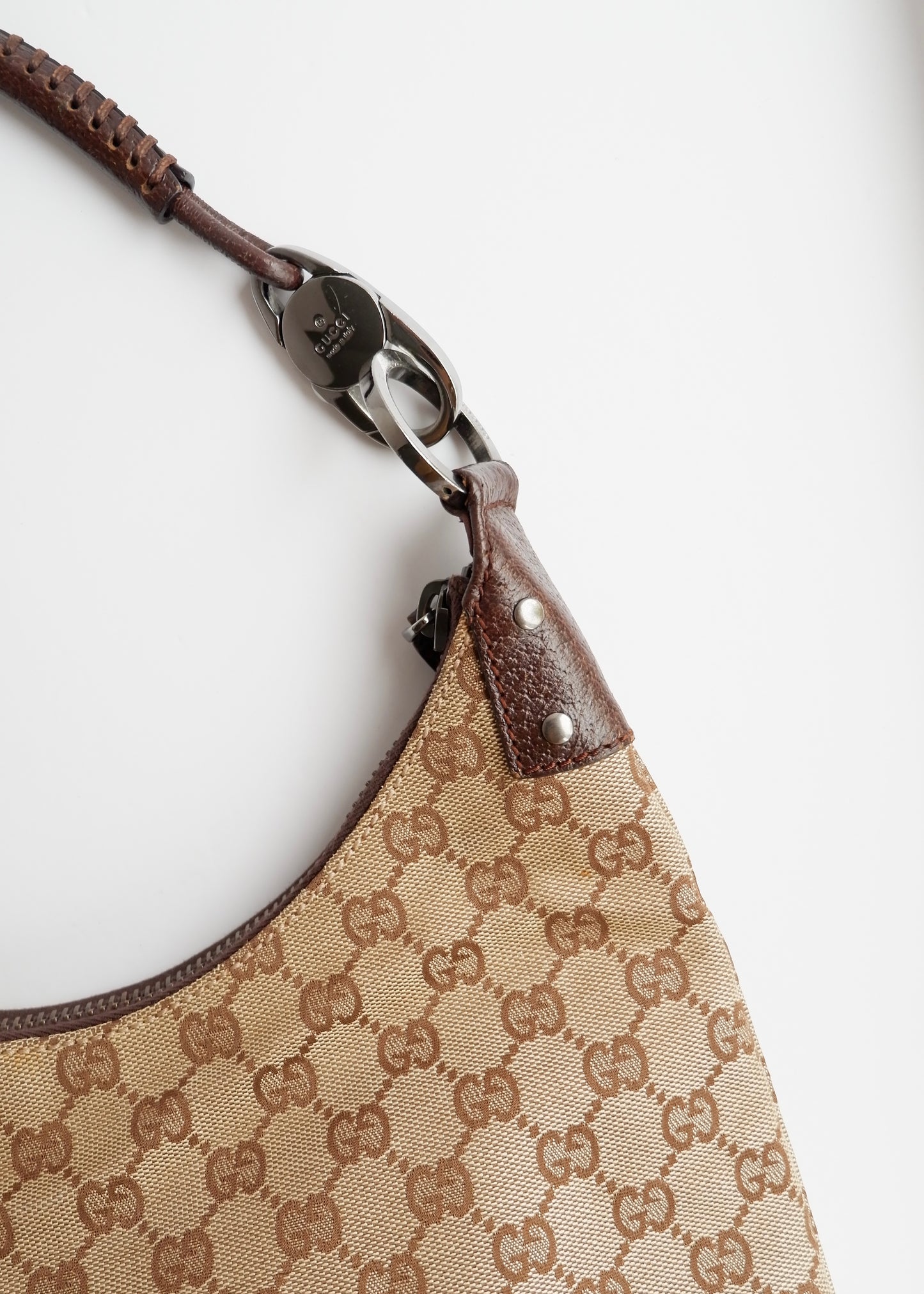Authentic Preowned Gucci Brown GG Canvas Hobo Shoulder Bag