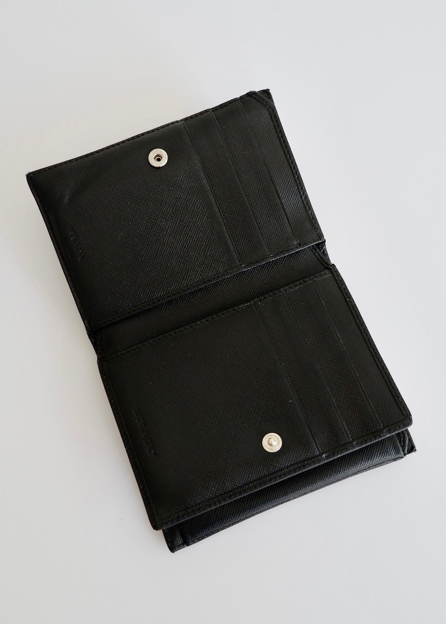 Authentic PREOWNED Prada Black Nylon BiFold Wallet