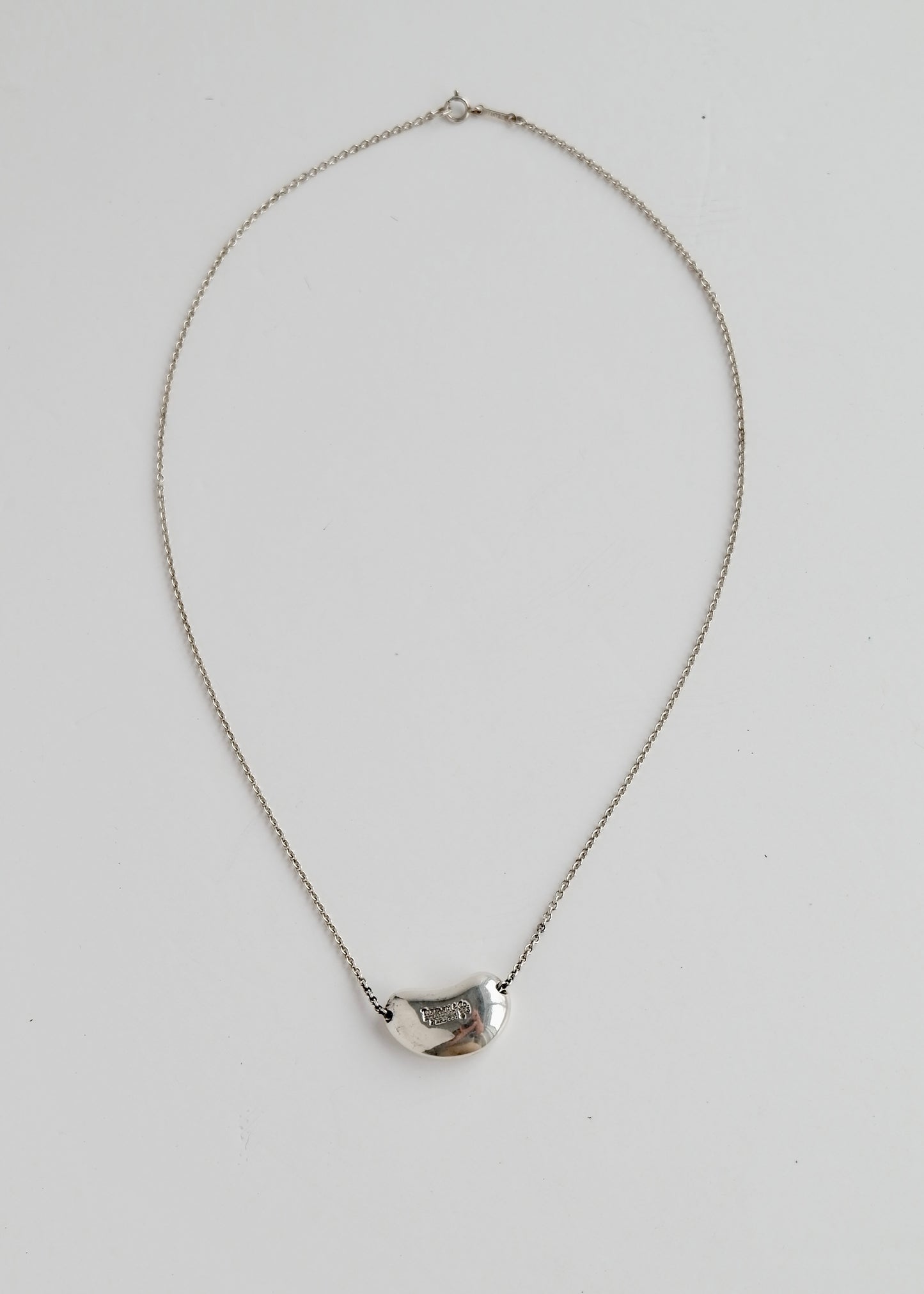 Authentic Preowned Tiffany & Co. Silver Bean Necklace (Large)