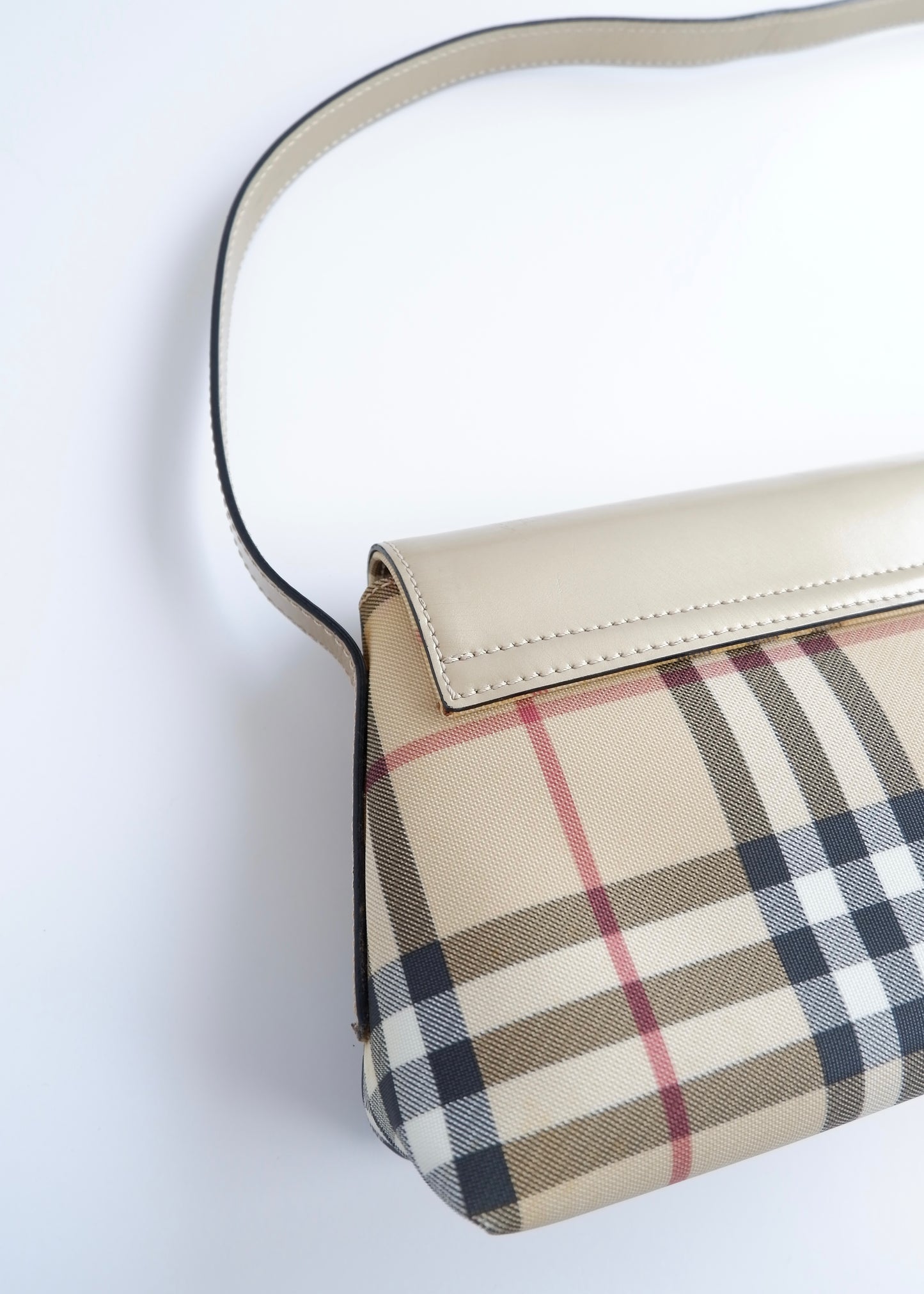 Authentic Preowned Vintage Burberry Nova Check Shoulder Bag