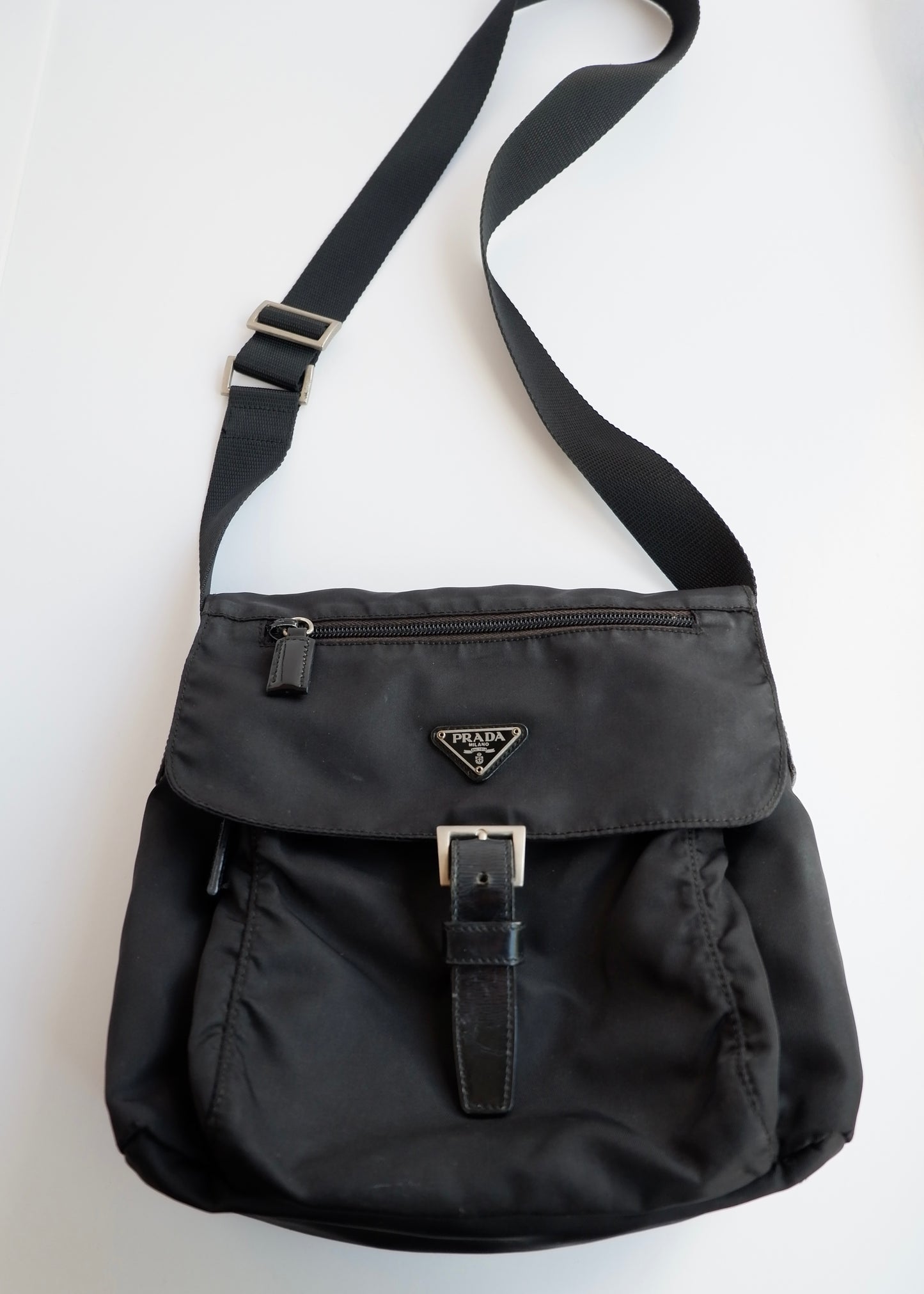 Authentic Preowned Prada Black Nylon Crossbody Bag