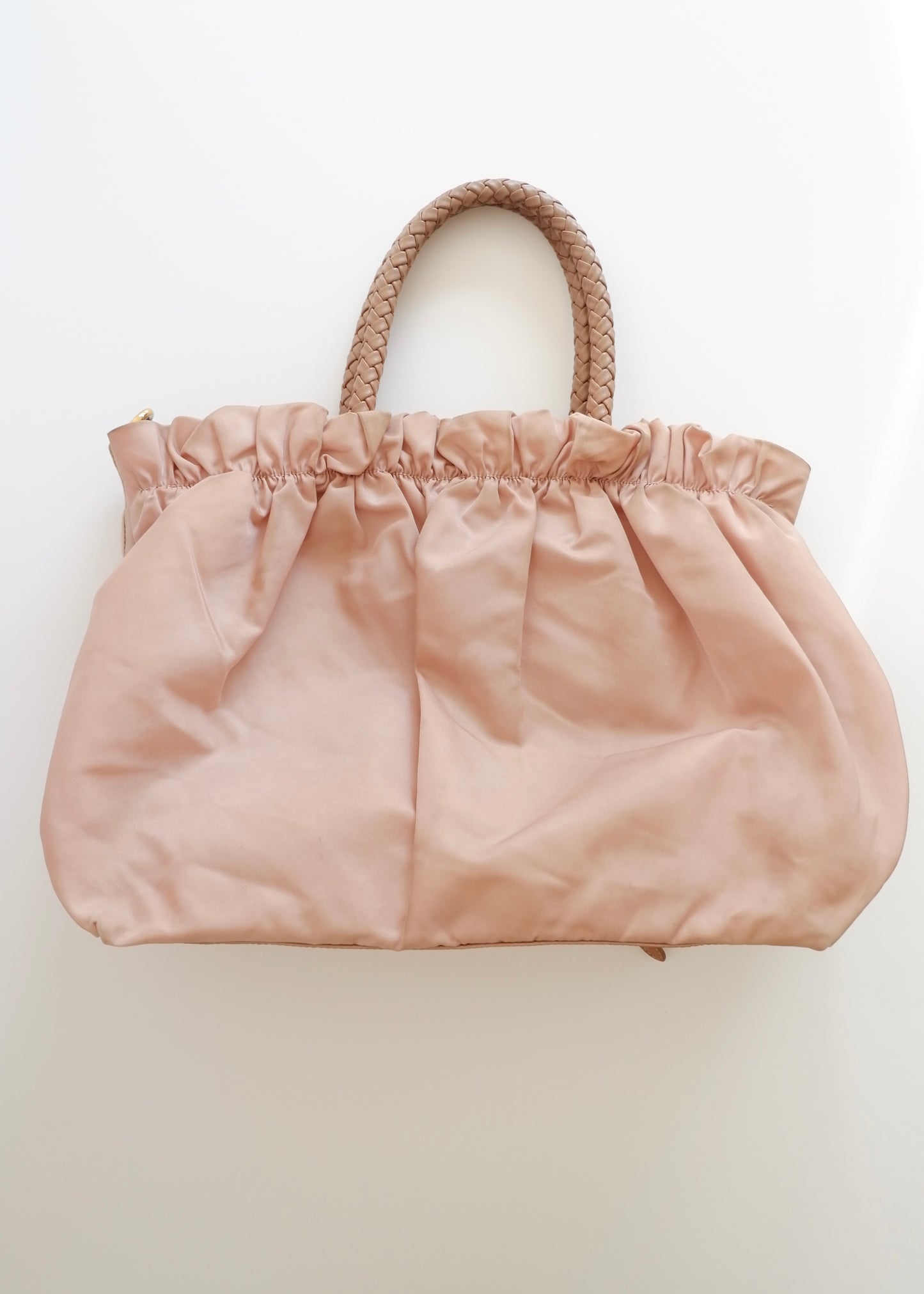 Authentic Preowned Prada Dusty Rose Nylon Two Way Bag