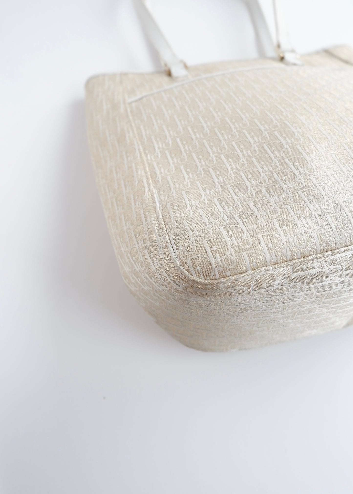 Authentic Preowned Dior Champagne Sparkle Trotter Tote Bag