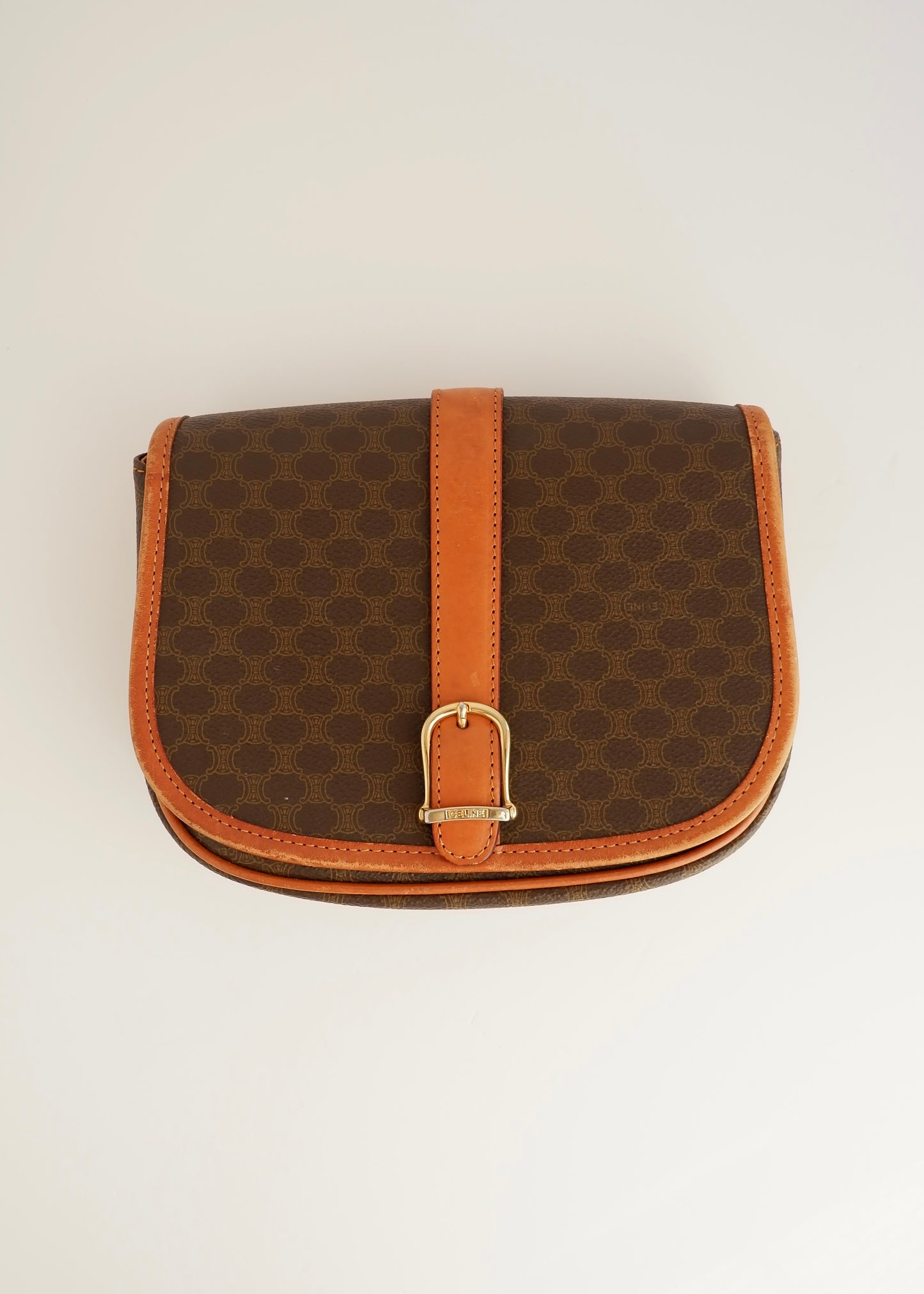 Authentic Preowned Vintage Celine Macadam Crossbody Bag