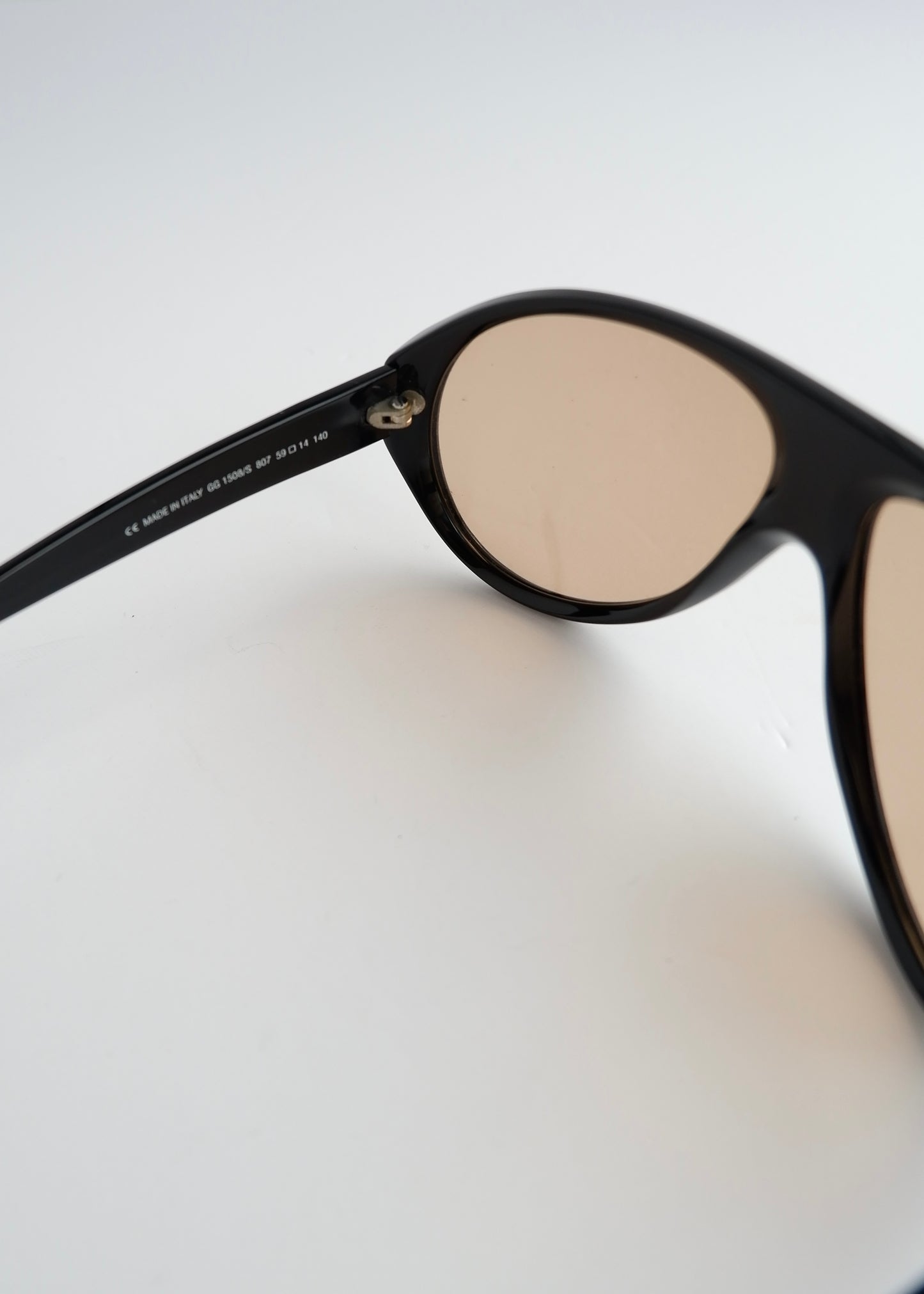 Authentic Preowned Gucci Black Aviator Acetate Frame Sunglasses