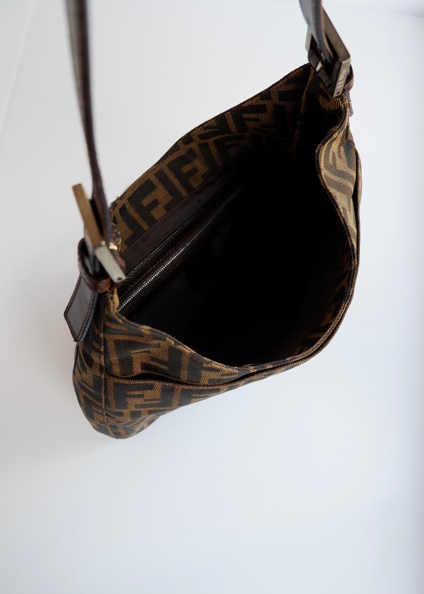 Authentic Preowned Fendi Brown Zucca Shoulder Bag