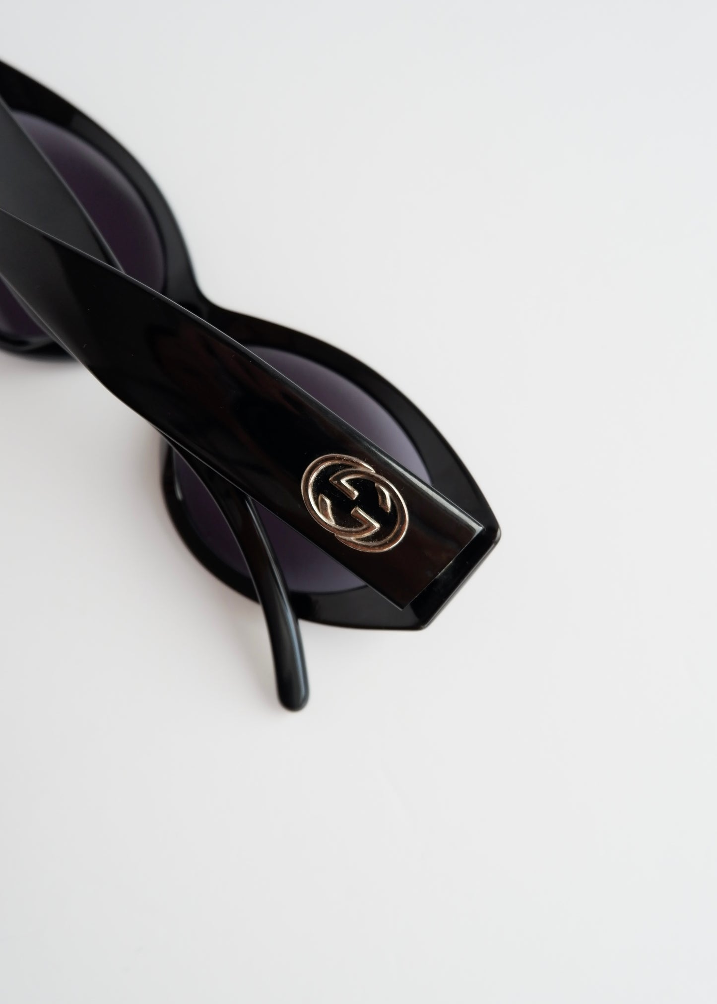 Authentic Preowned Gucci Black Cat Eye Sunglasses
