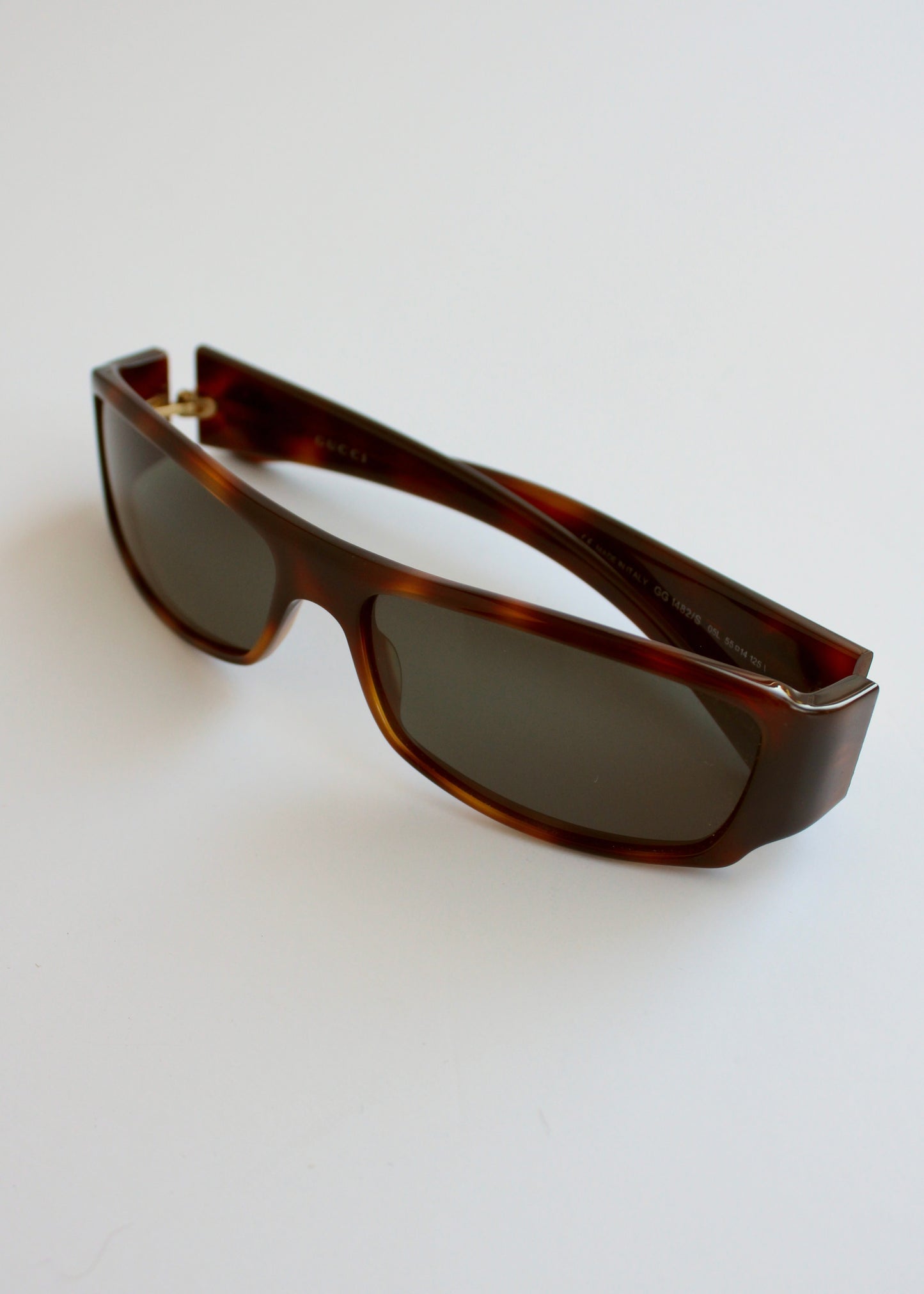 Authentic Preowned Vintage Gucci Brown Square Frame Sunglasses