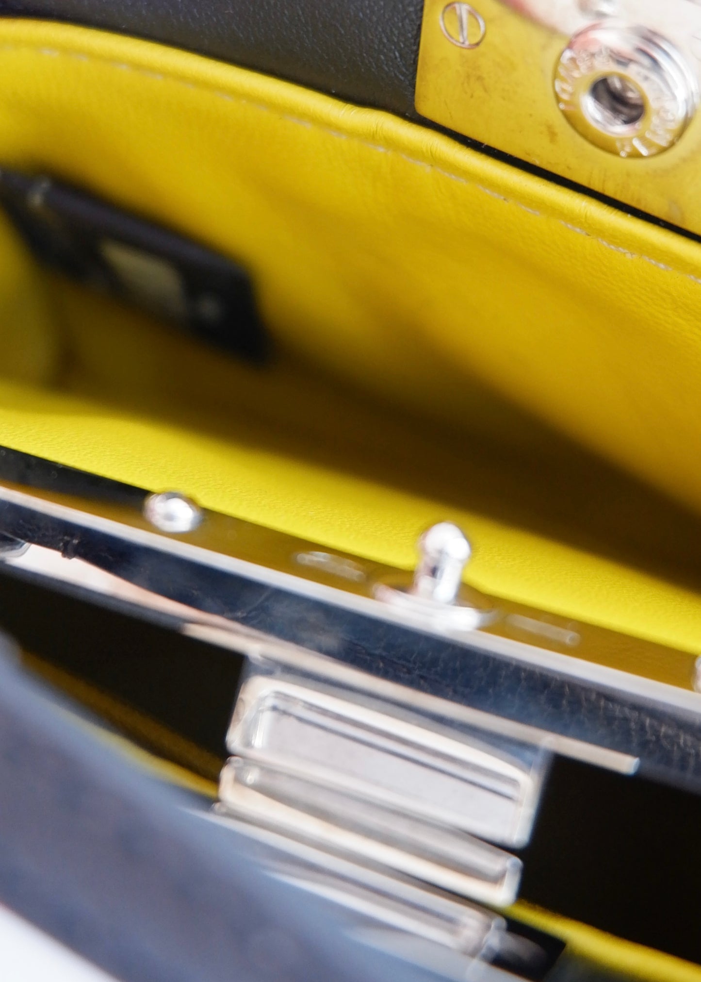 Authentic Preowned Fendi Black Multi Color Beaded Micro Peekaboo handbag