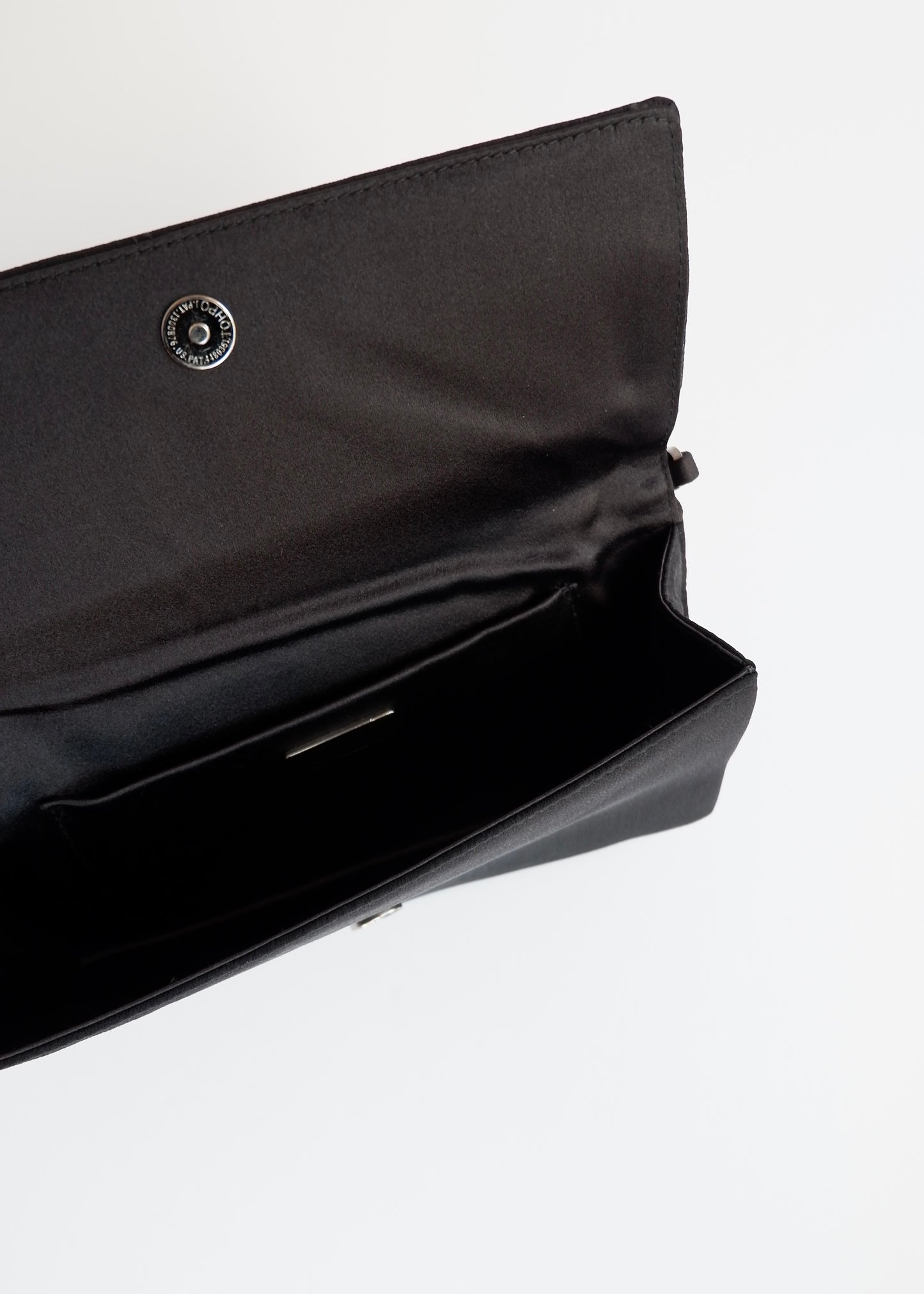 Authentic Preowned Prada Black Satin Bow Detail Handbag