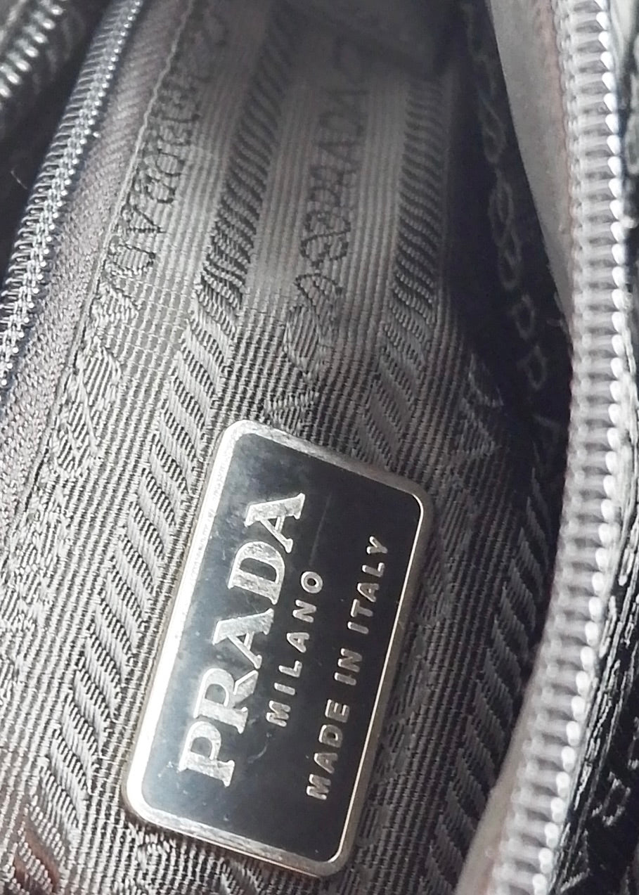 Authentic Preowned Prada Black Nylon Top Handle/ Tote Bag