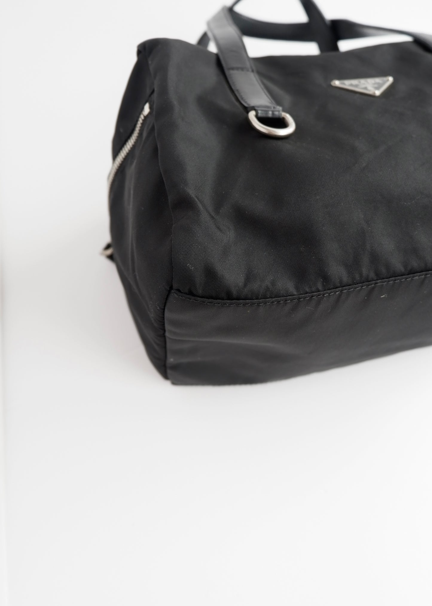 Authentic Preowned Prada Black Nylon Bowler Shoulder Bag