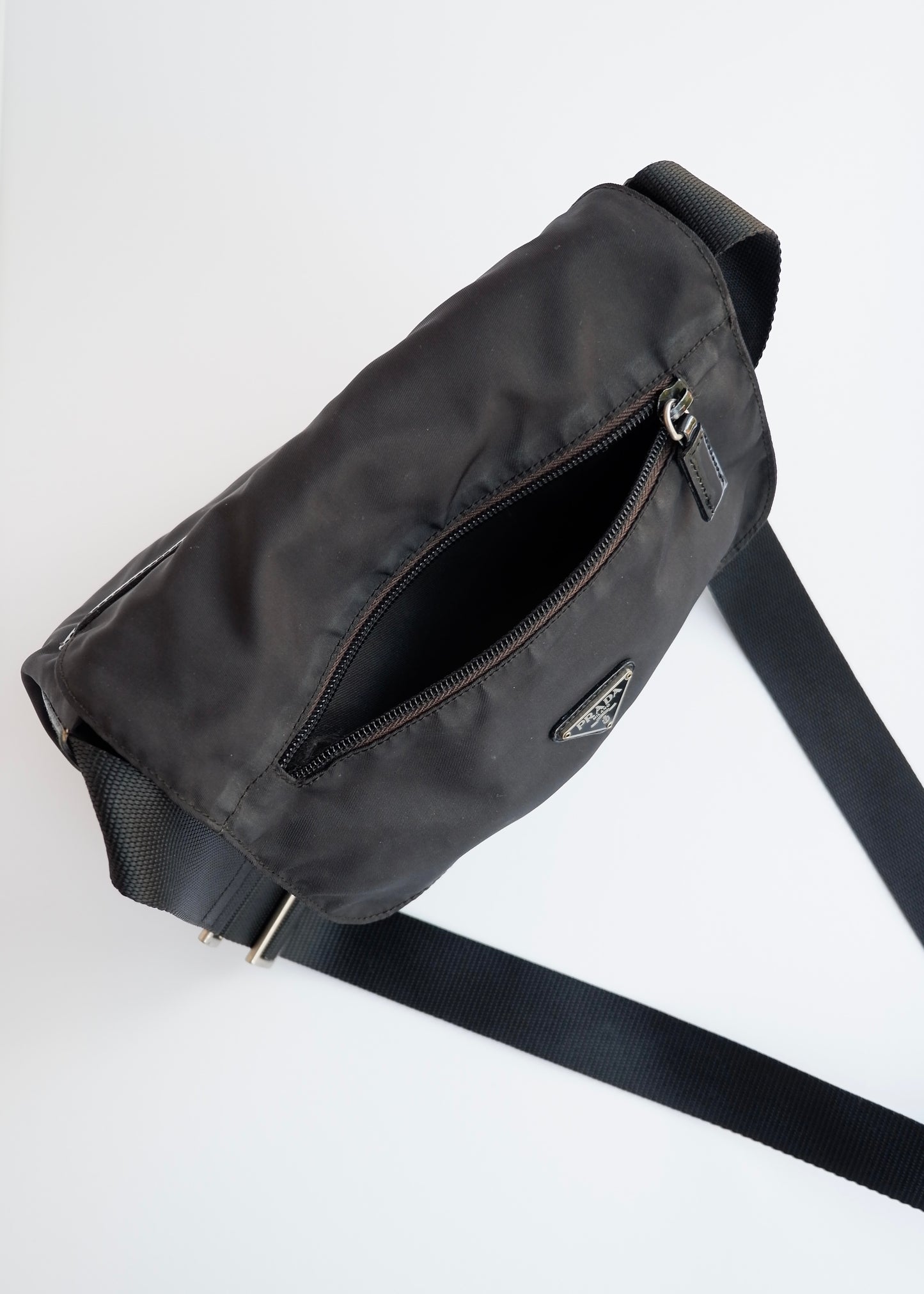 Authentic Preowned Prada Black Nylon Crossbody Bag