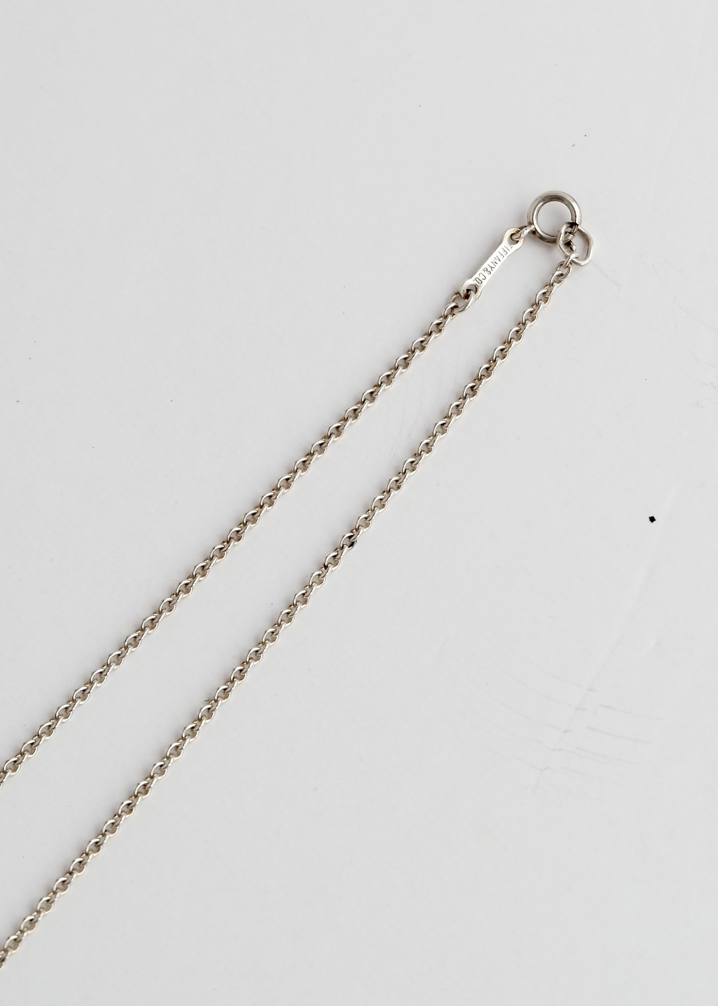 Authentic Preowned Tiffany & Co. Silver Bean Necklace (Large)