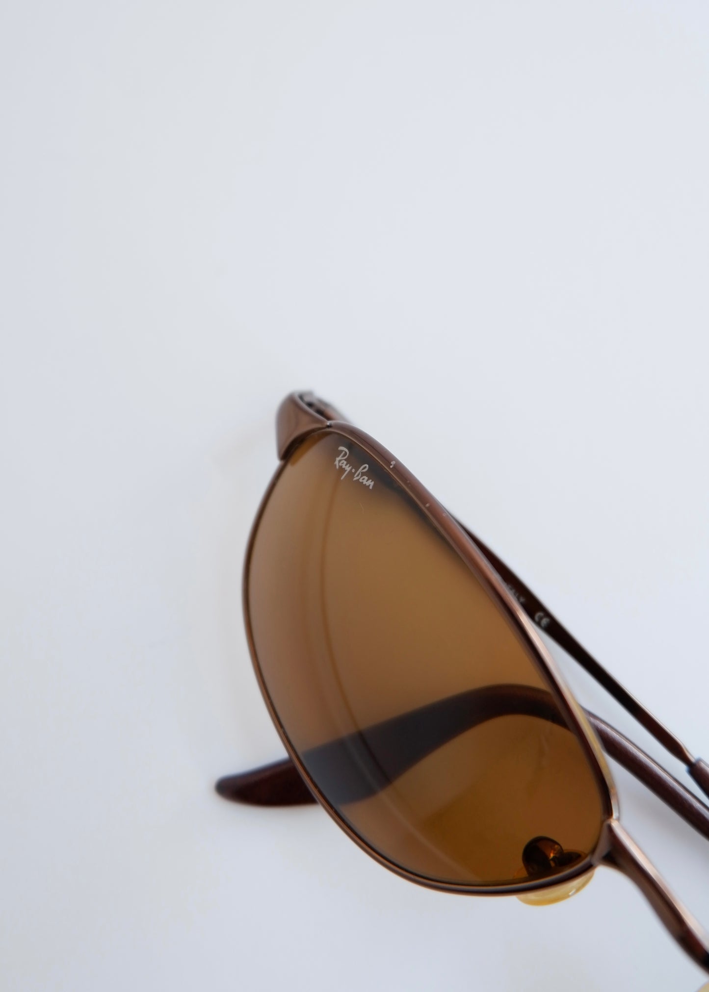 Authentic Preowned Vintage Ray Ban Brown Metal Frame Sunglasses