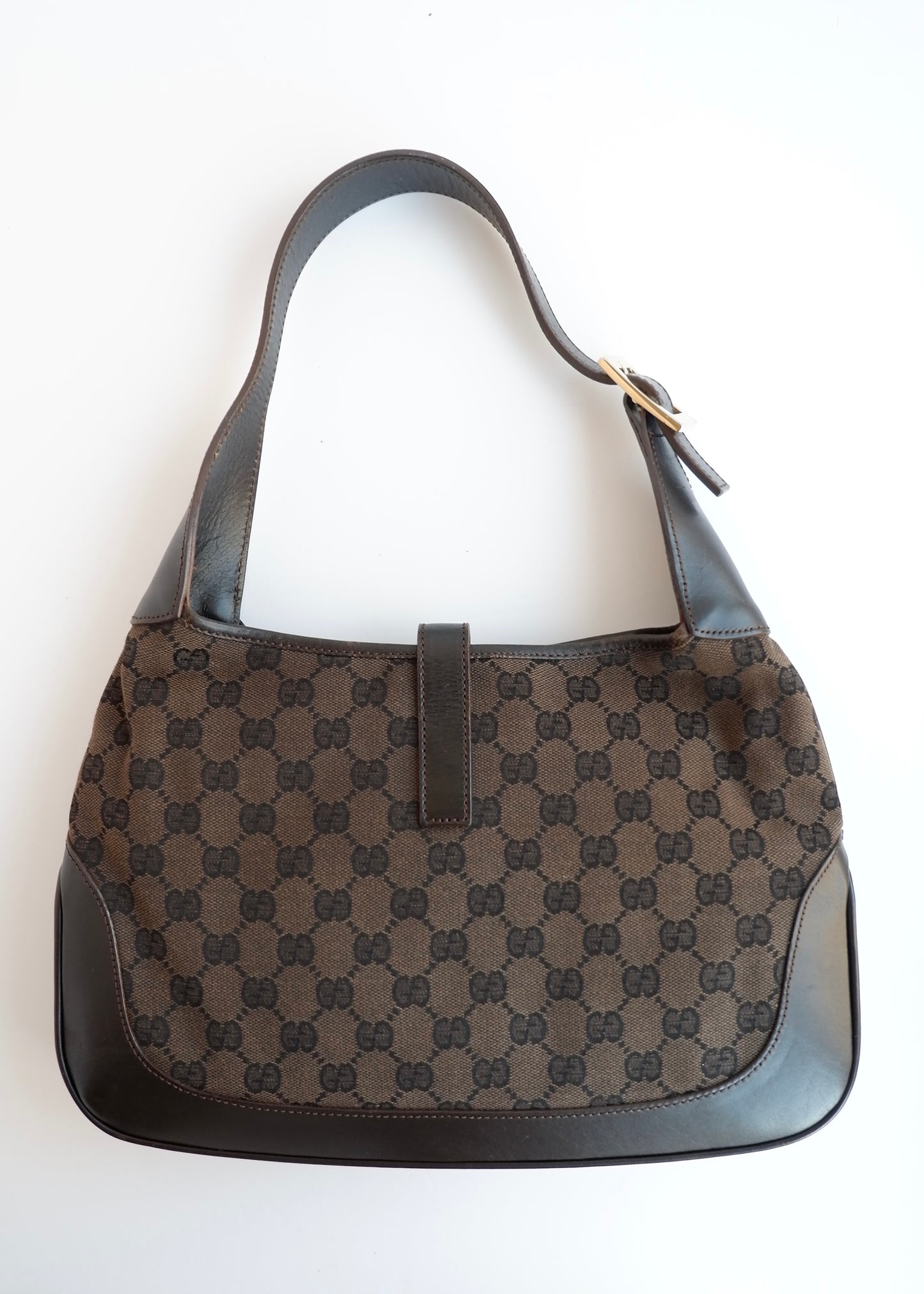 Authentic Preowned Gucci Brown GG Canvas Jackie Bag
