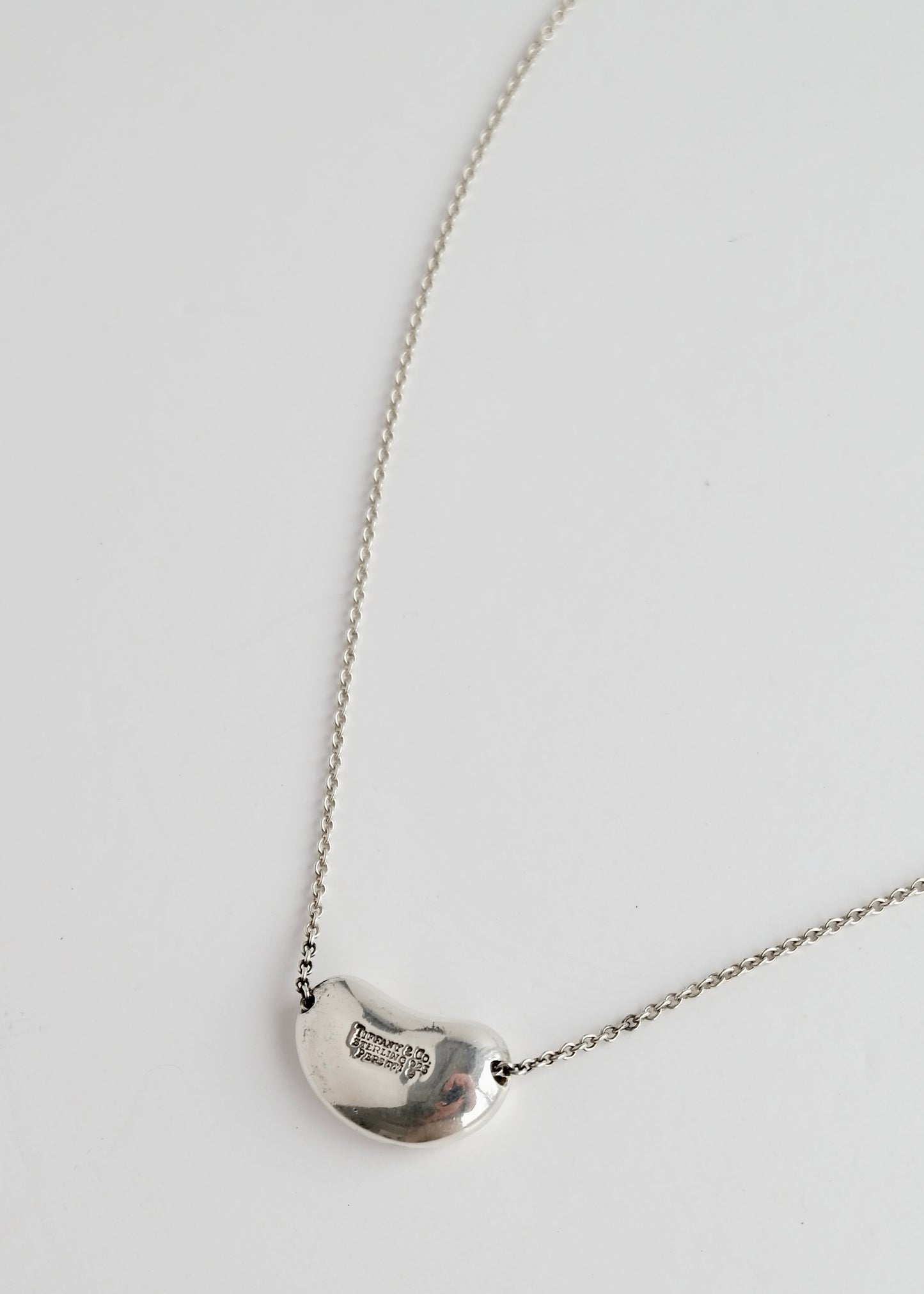 Authentic Preowned Tiffany & Co. Silver Bean Necklace (Large)