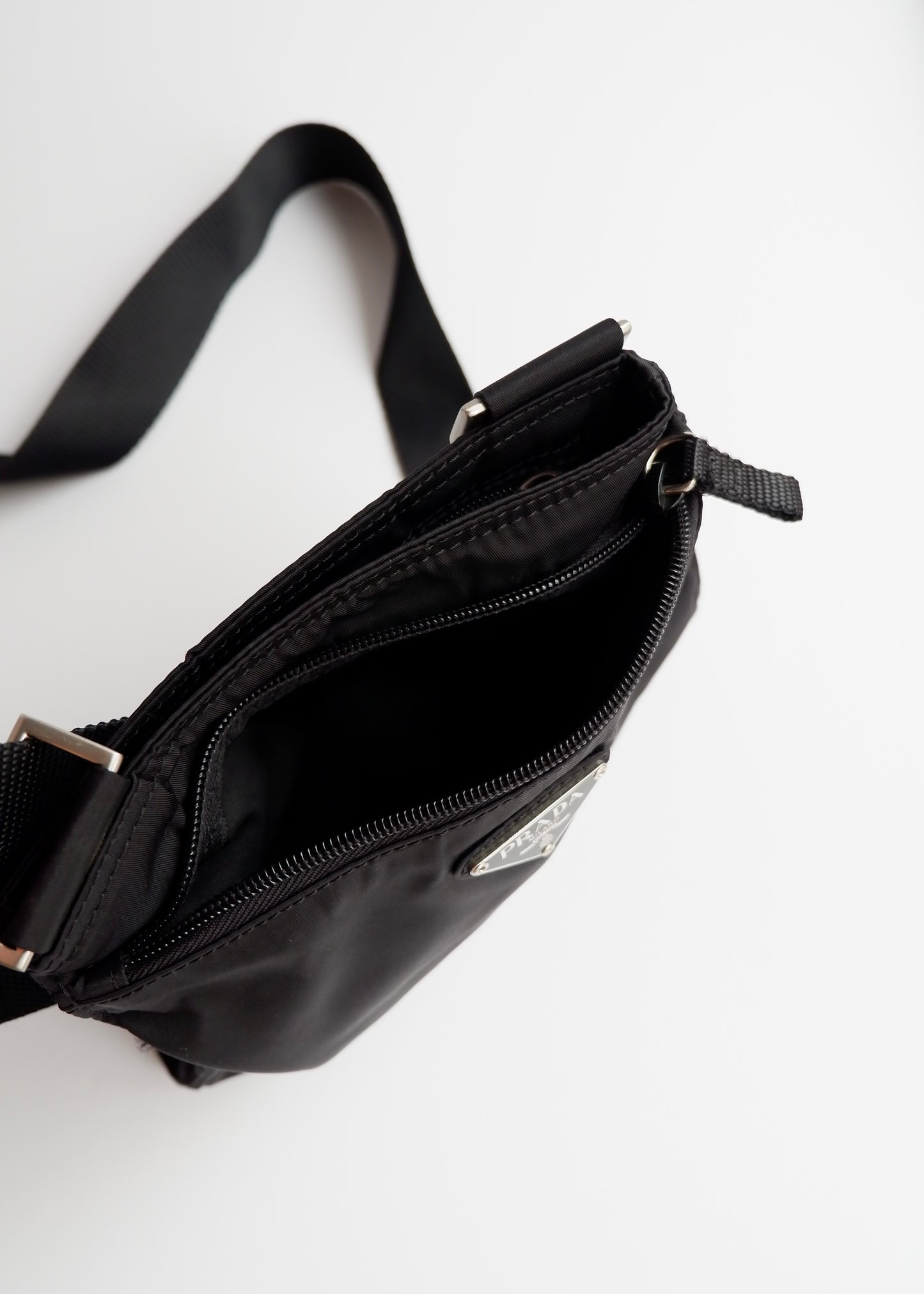 Authentic Preowned Prada Black Nylon Crossbody