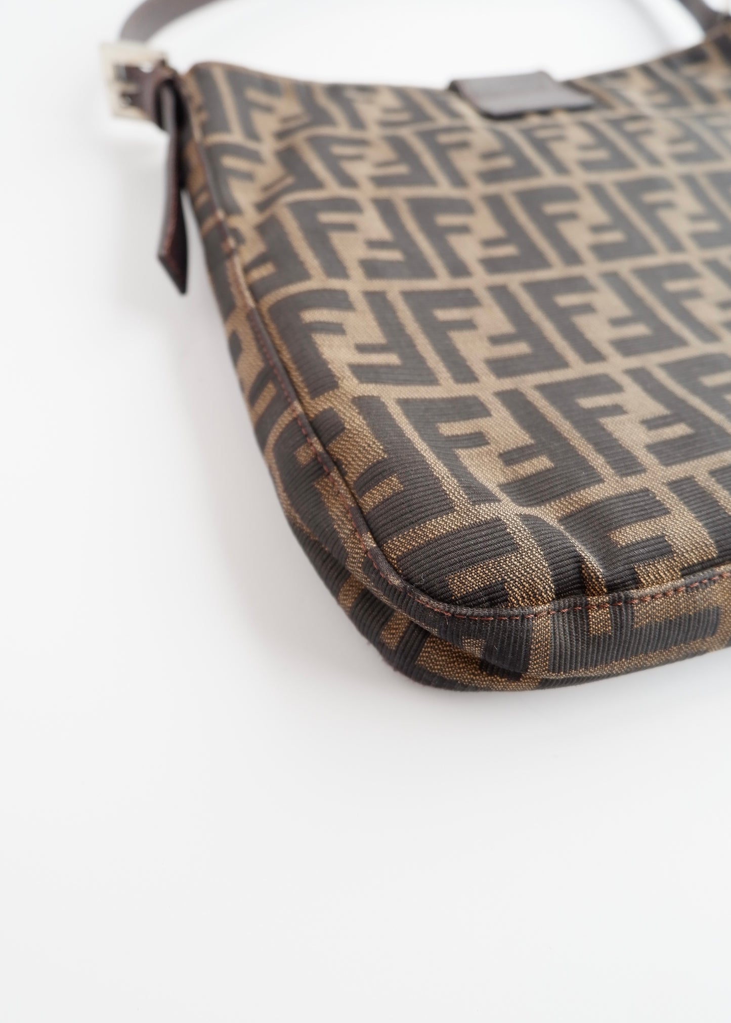 Authentic Preowned Fendi Brown Zucca Shoulder Bag