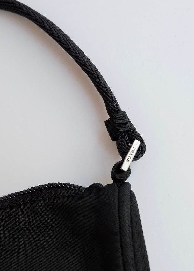 Authentic Preowned Prada Black Nylon Pochette Shoulder Bag