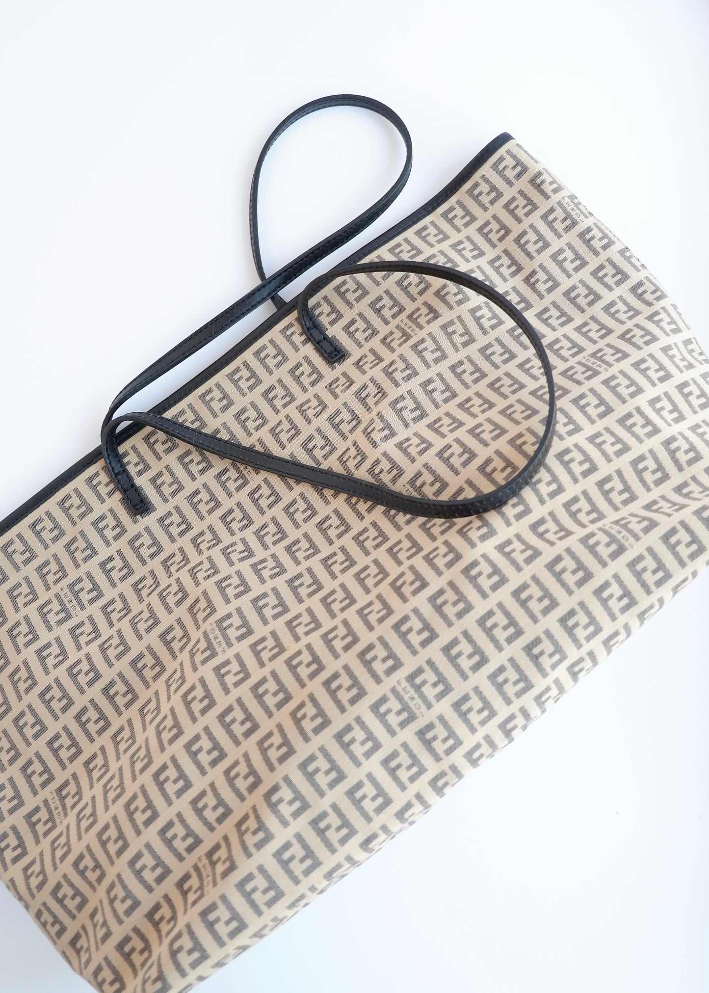 Authentic Preowned Fendi Black Zucchino Tote Bag