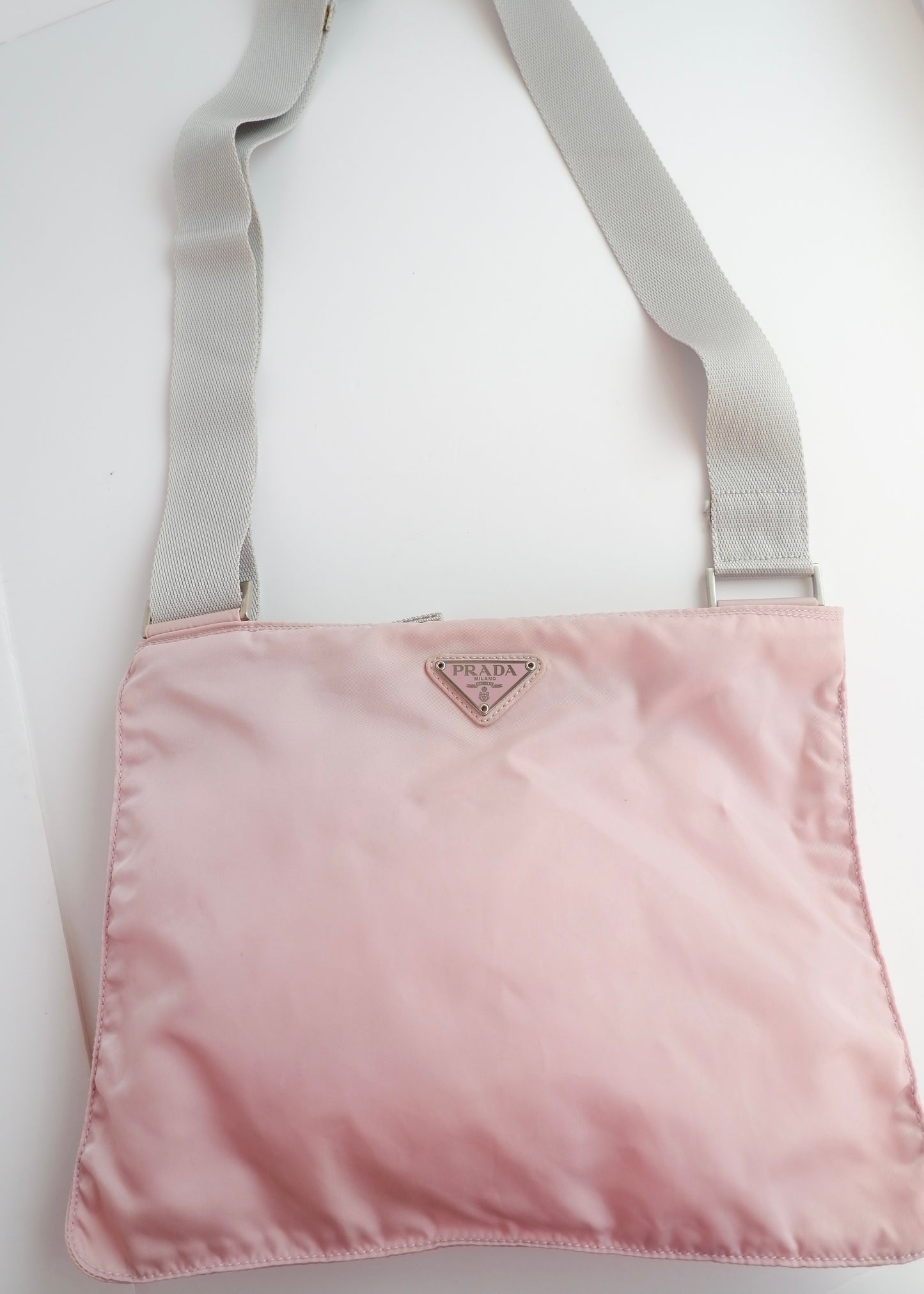 Authentic Preowned Prada Pink Nylon Crossbody Bag
