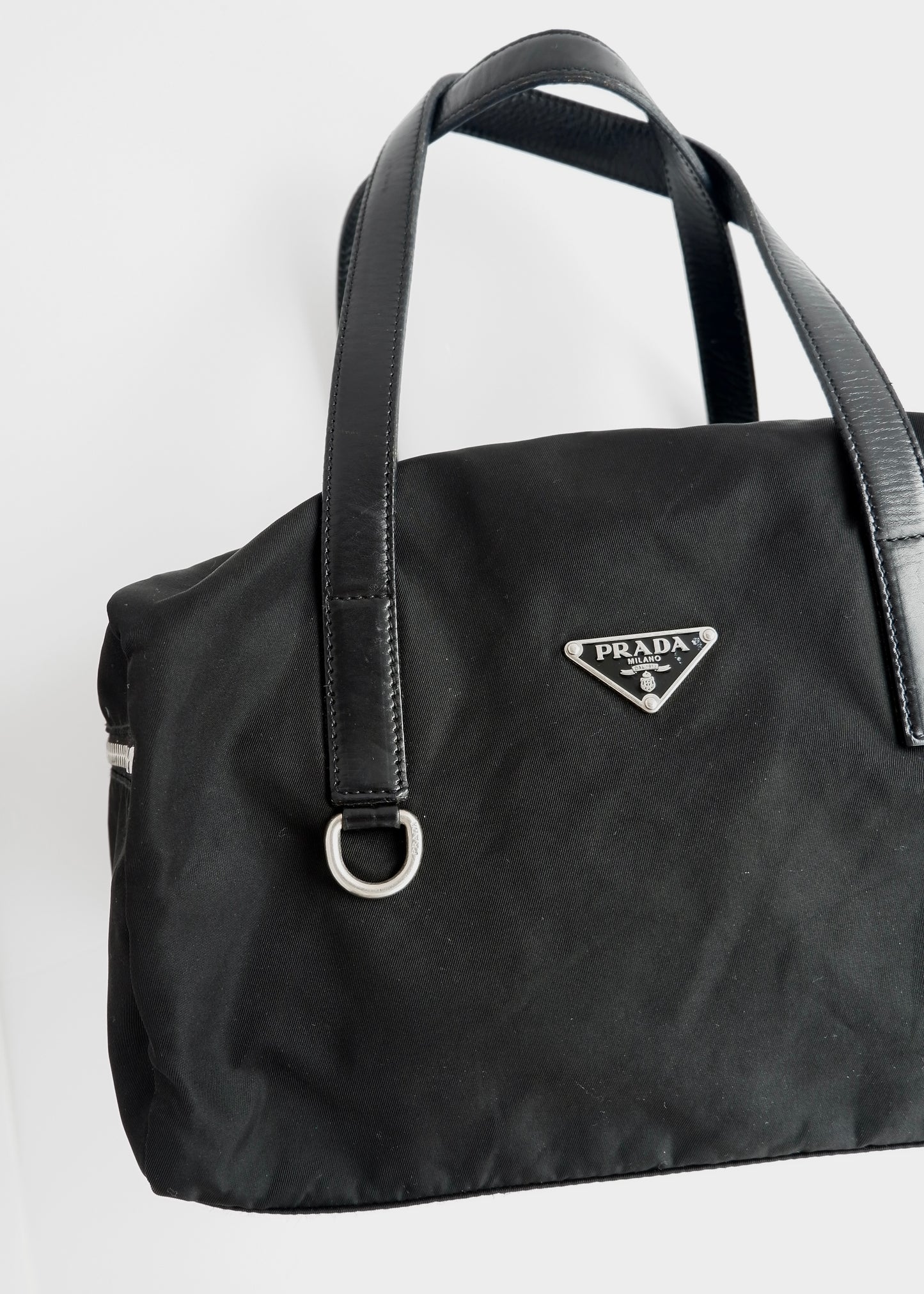 Authentic Preowned Prada Black Nylon Bowler Shoulder Bag