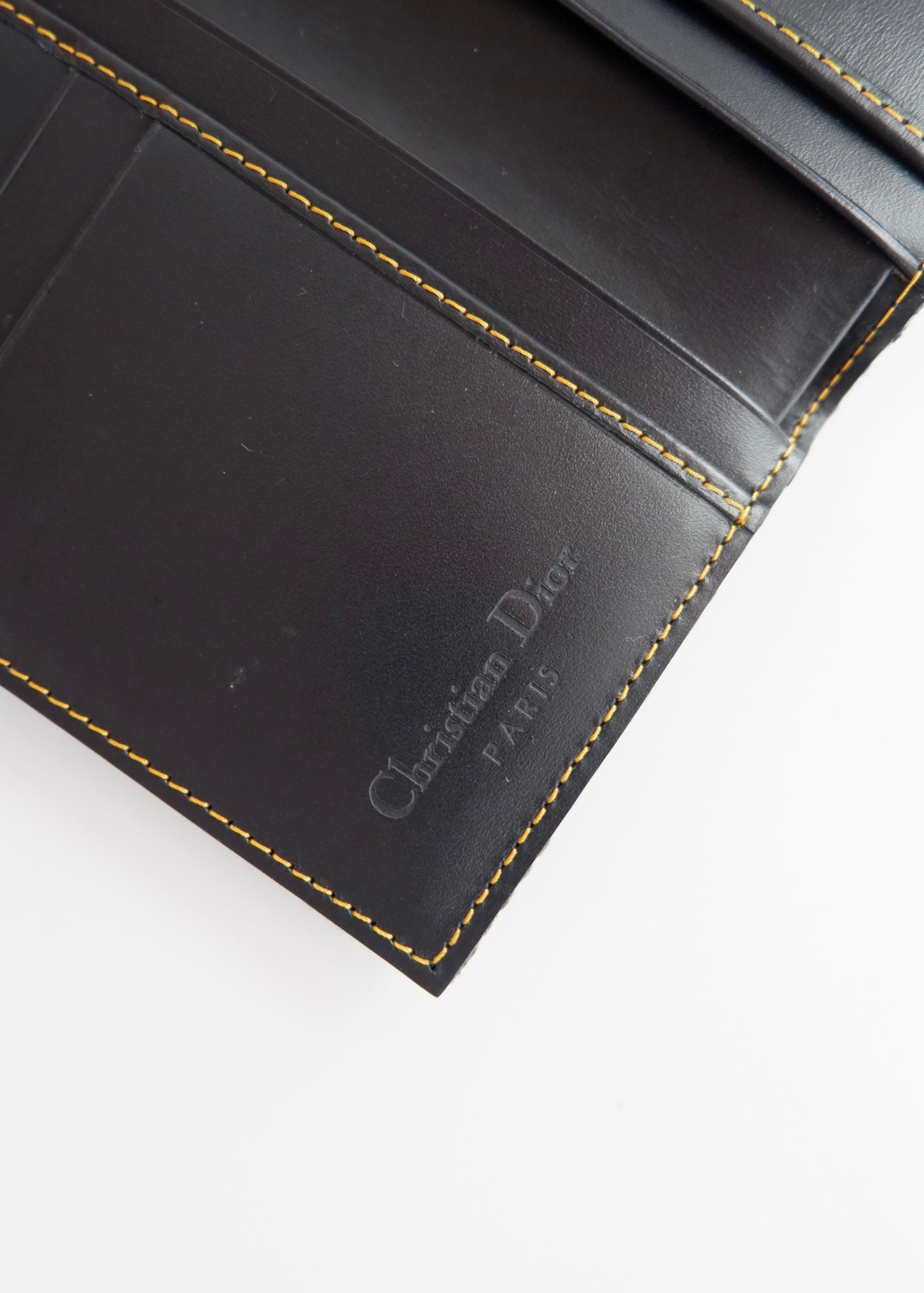 Authentic Preowned Dior Navy Trotter Canvas Wallet