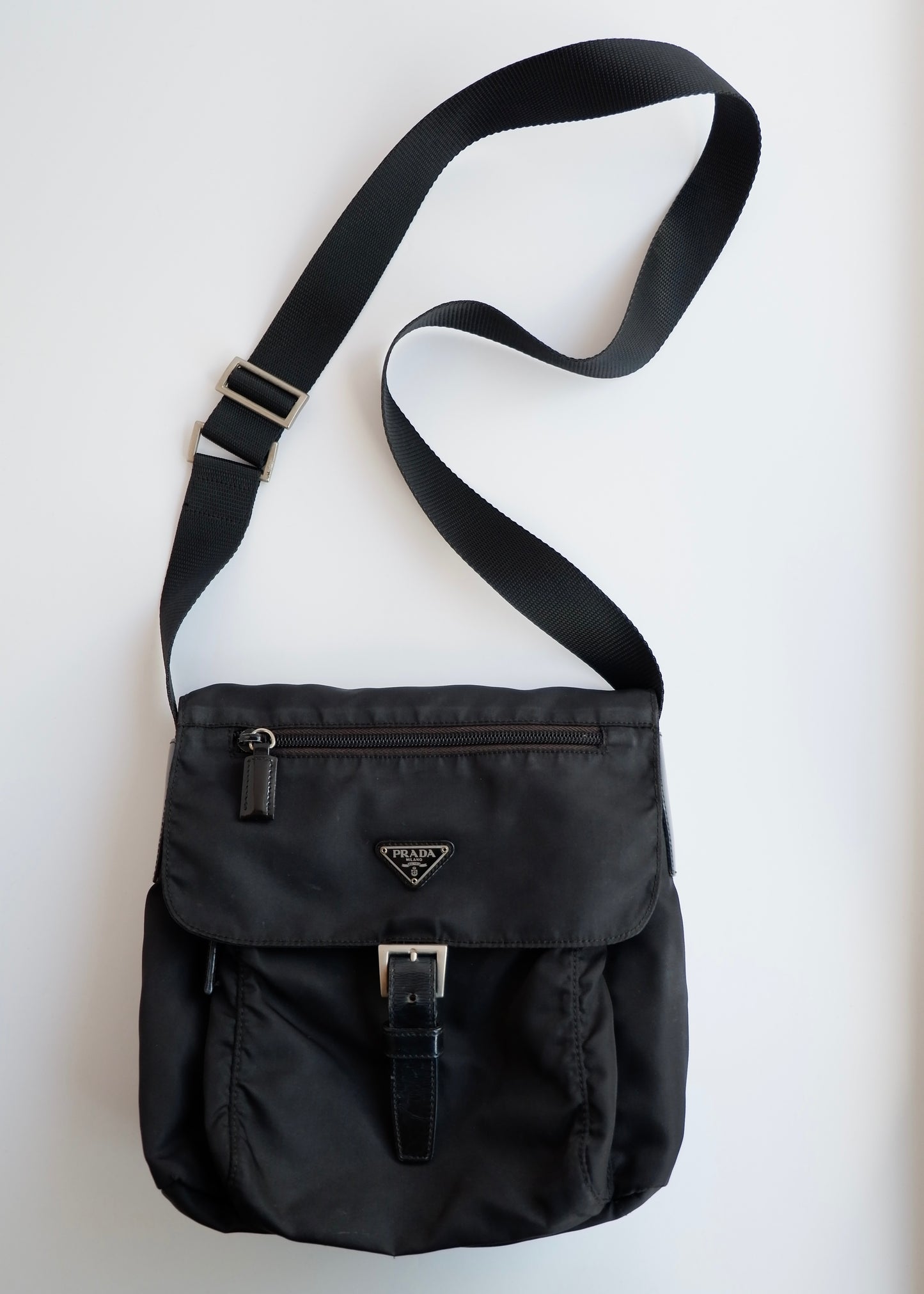 Authentic Preowned Prada Black Nylon Crossbody Bag