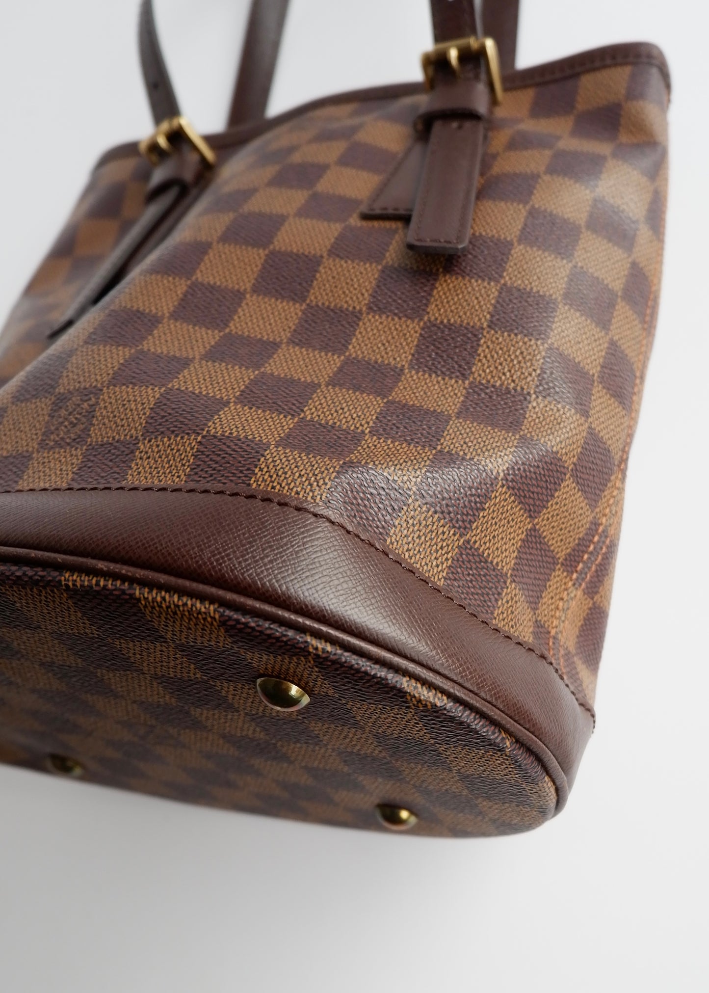 Authentic Preowned Louis Vuitton Damier Ebene Marais Bucket Bag