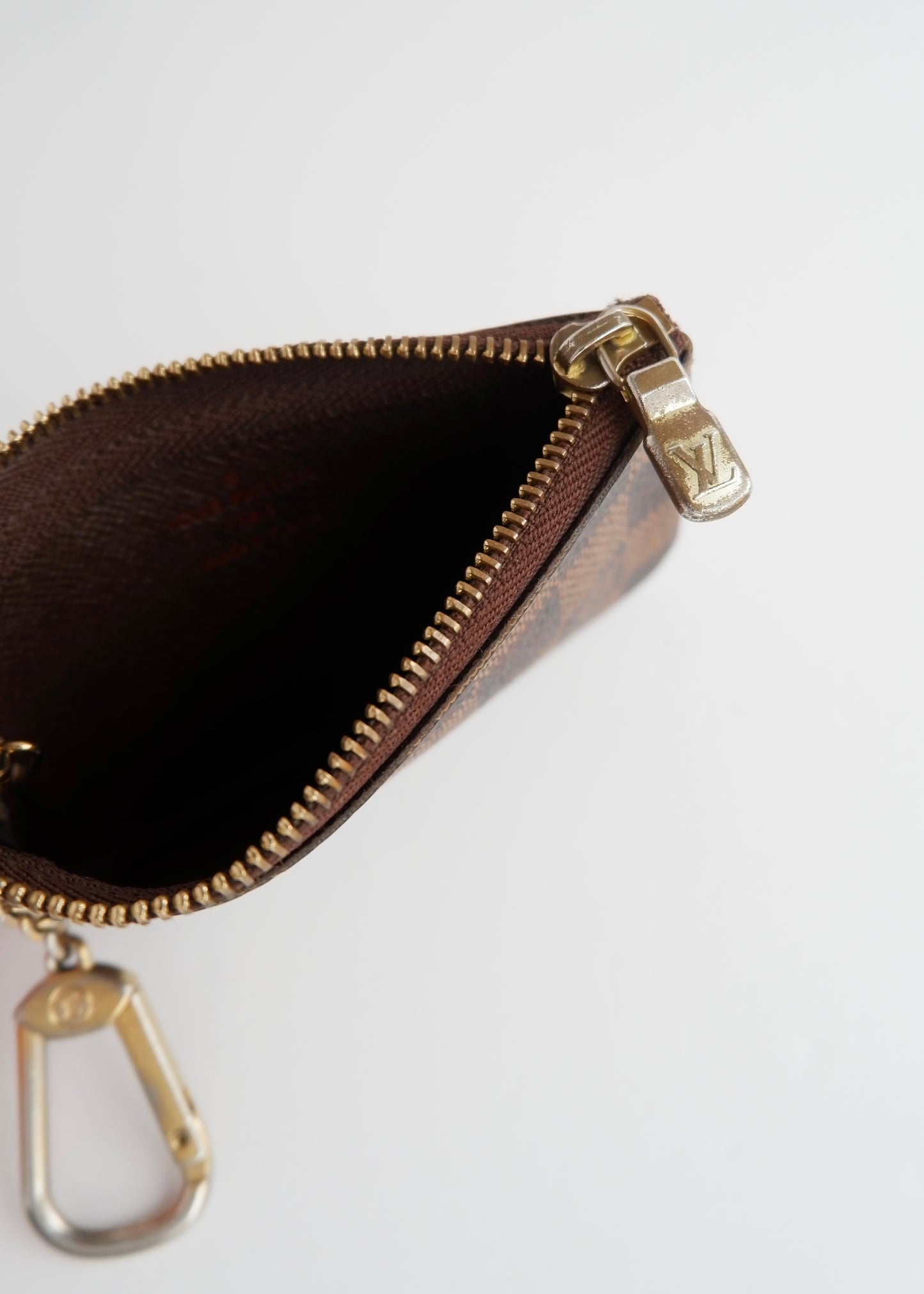 Authentic Preowned Louis Vuitton Damier Ebene Pochette Cle