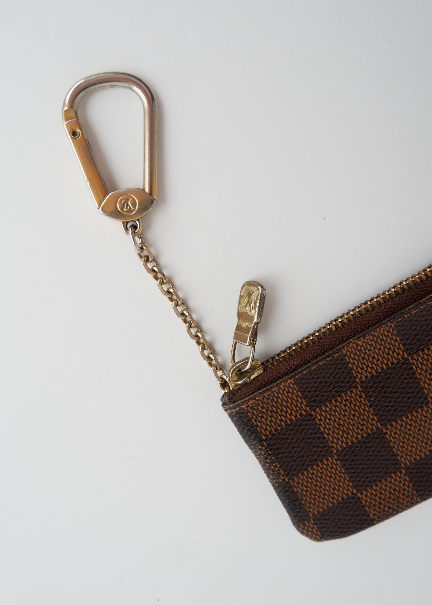 Authentic Preowned Louis Vuitton Damier Ebene Pochette Cle