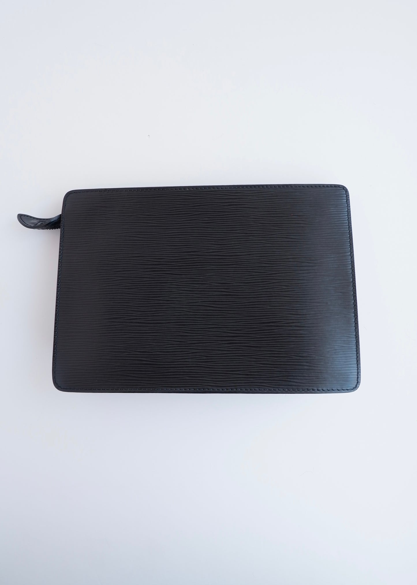 Authentic Preowned Louis Vuitton Black Epi Clutch