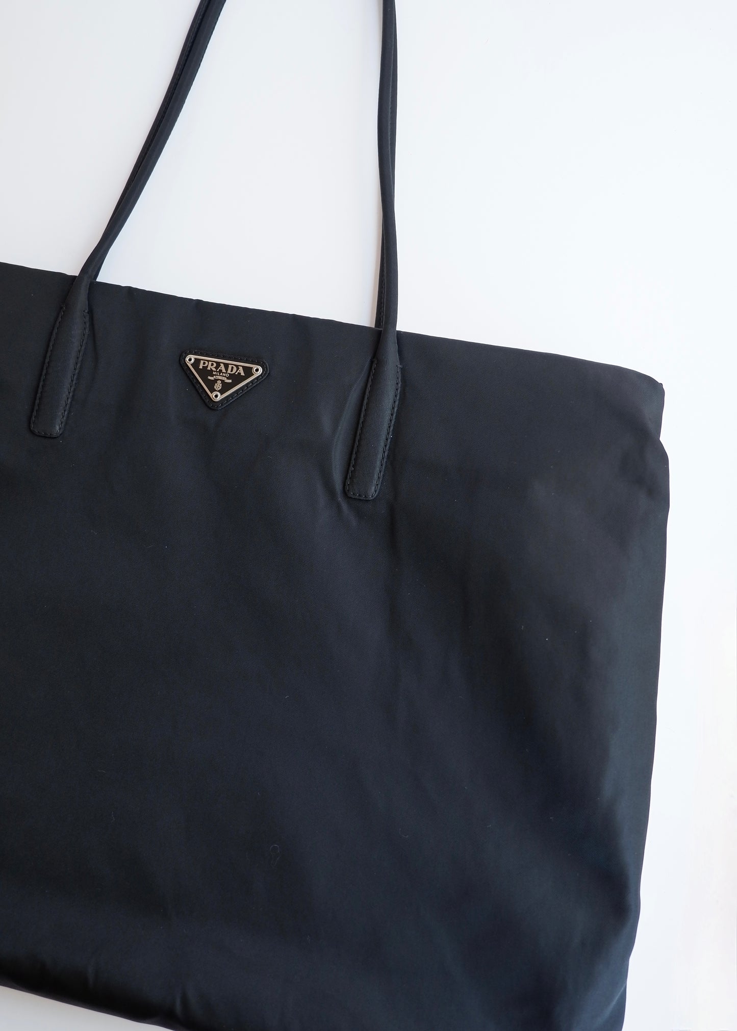 Authentic Preowned Prada Black Nylon Thin Strap Tote Bag