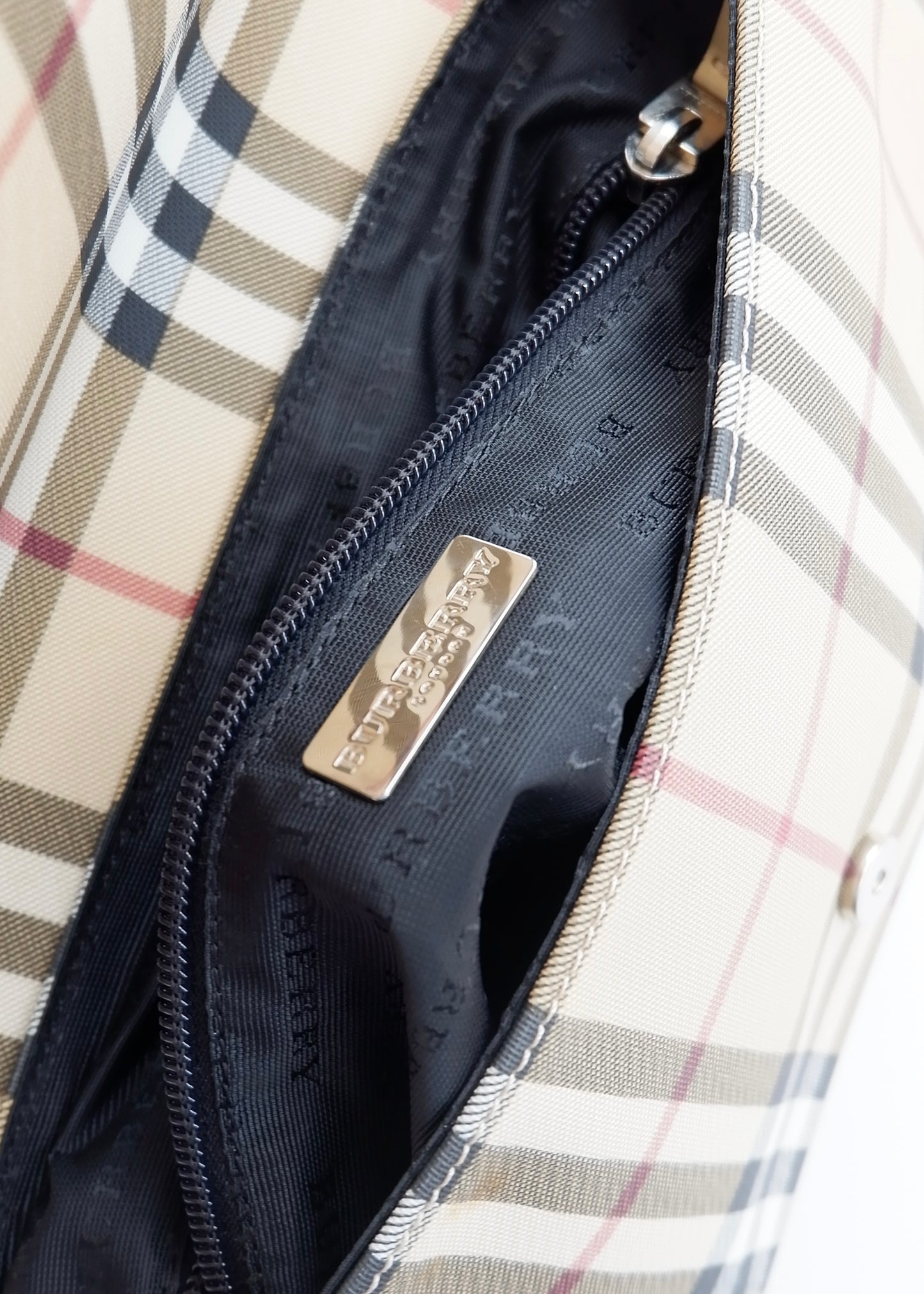 Authentic Preowned Vintage Burberry Nova Check Shoulder Bag